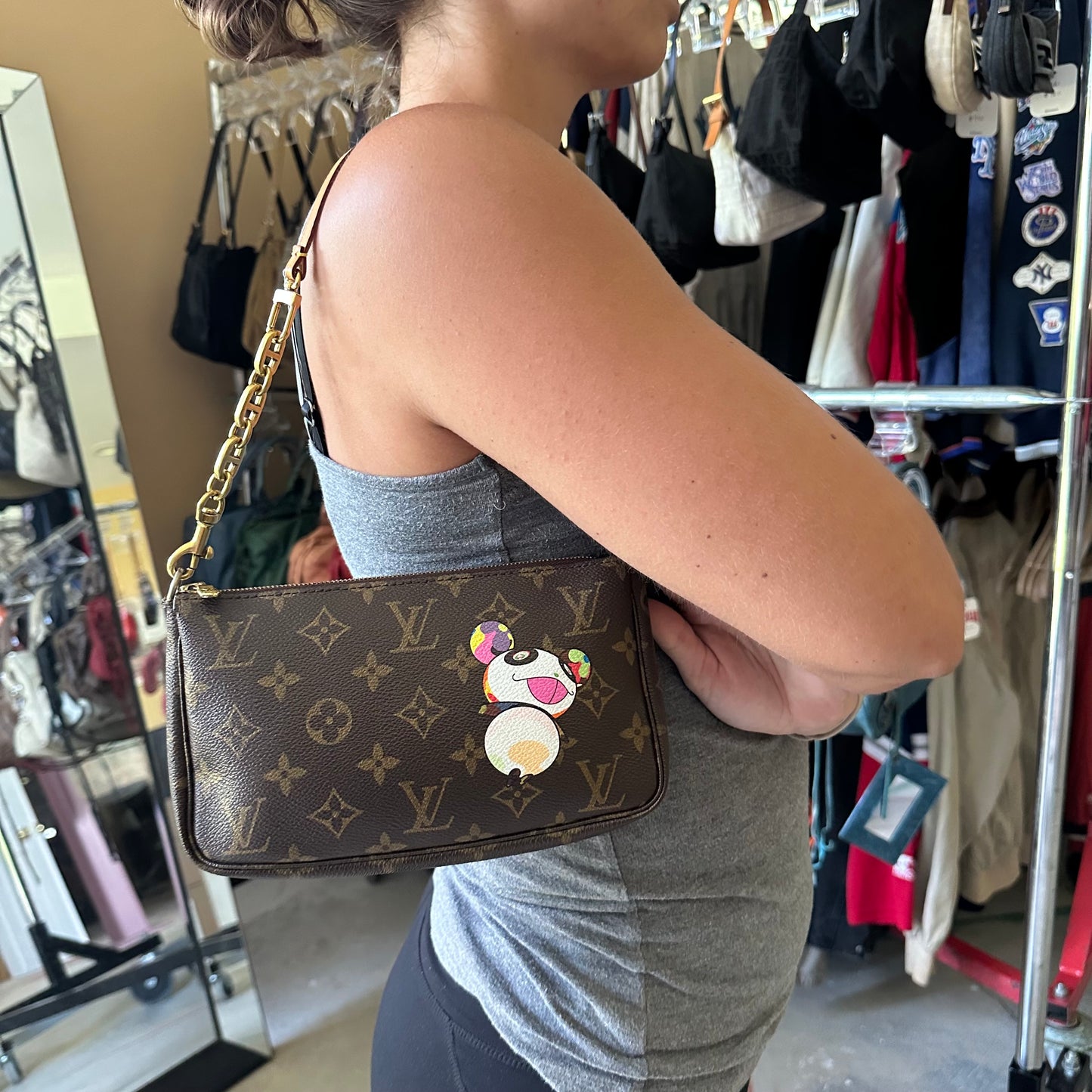 Vintage Murakami Panda Louis Vuitton Shoulder Bag