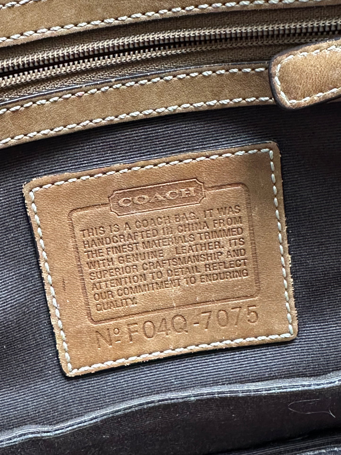 Vintage Y2K Coach Tan Mini Soho Style Shoulder Bag