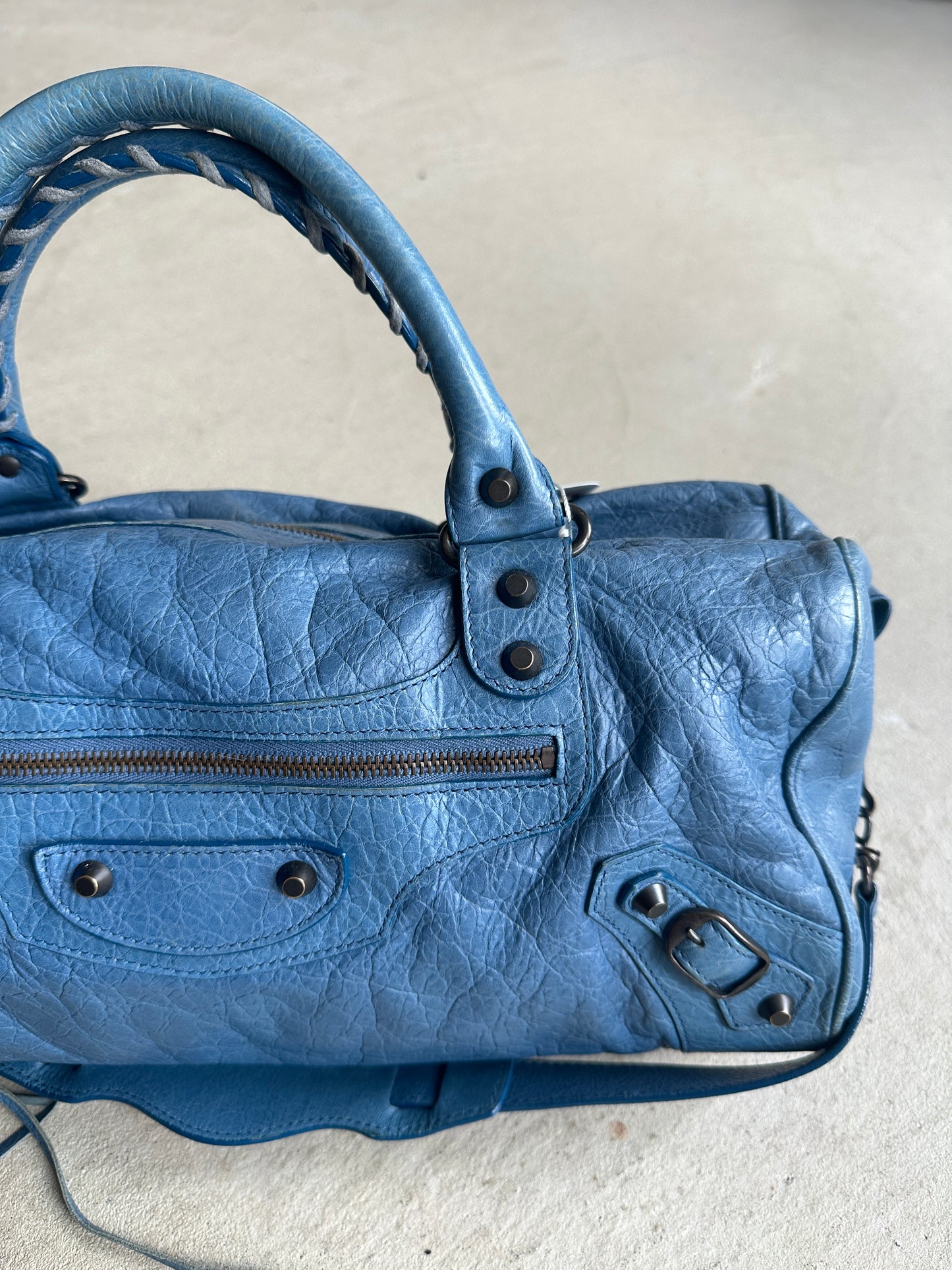 Vintage Balenciaga Blue Twiggy Bag
