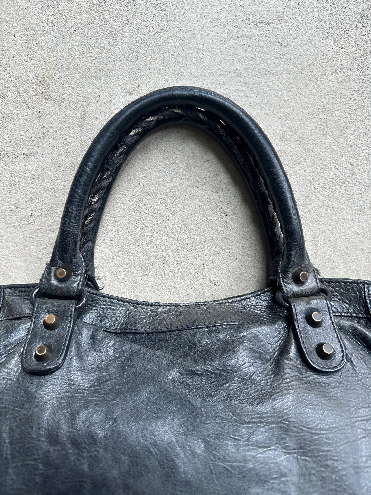 Vintage Black Balenciaga City Bag