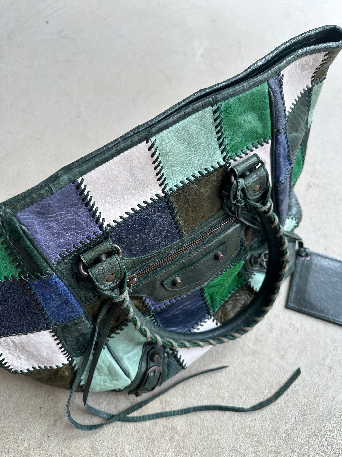 Vintage Balenciaga Patchwork Sunday City Bag