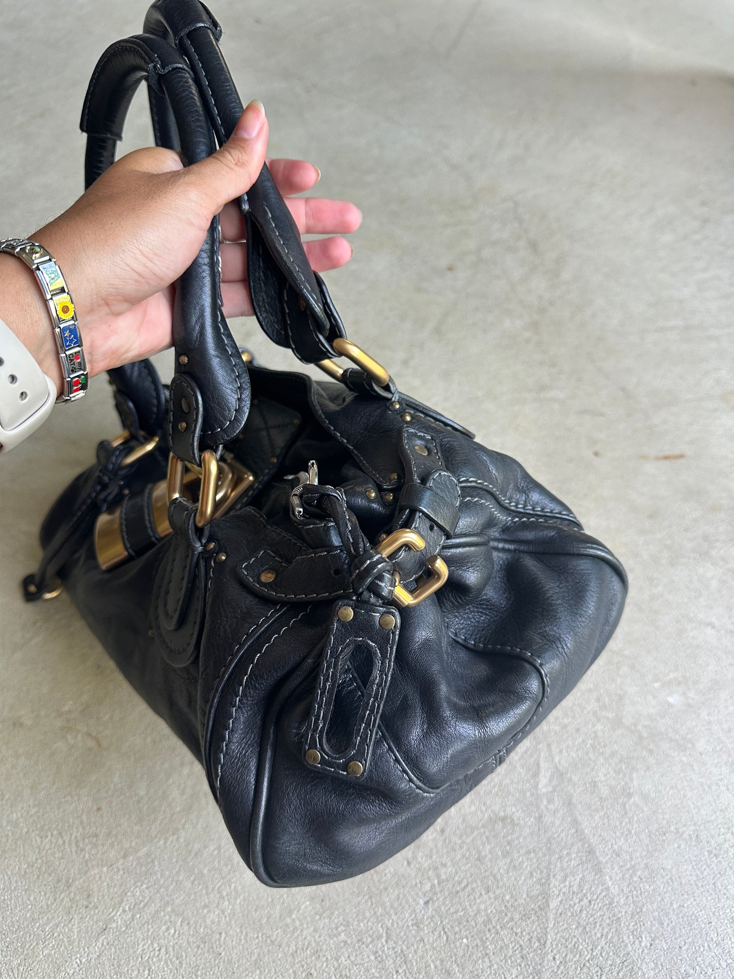 Vintage Black Chloé Paddington Shoulder Bag