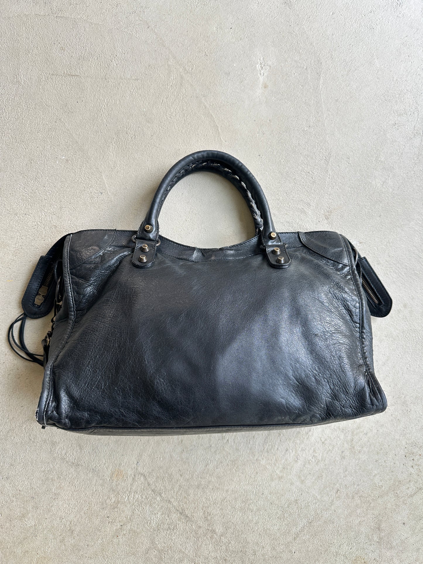 Vintage Black Balenciaga City Bag
