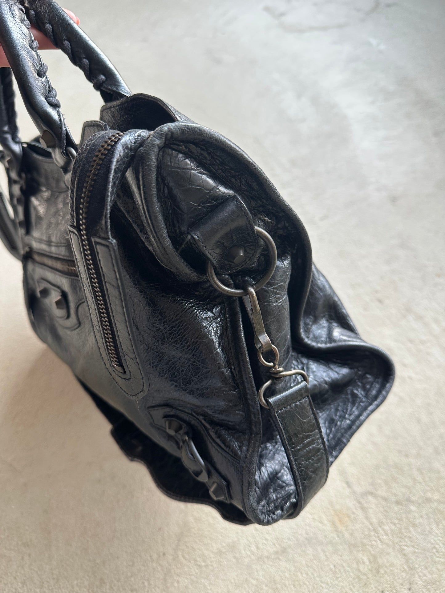 Vintage Black Balenciaga City Bag