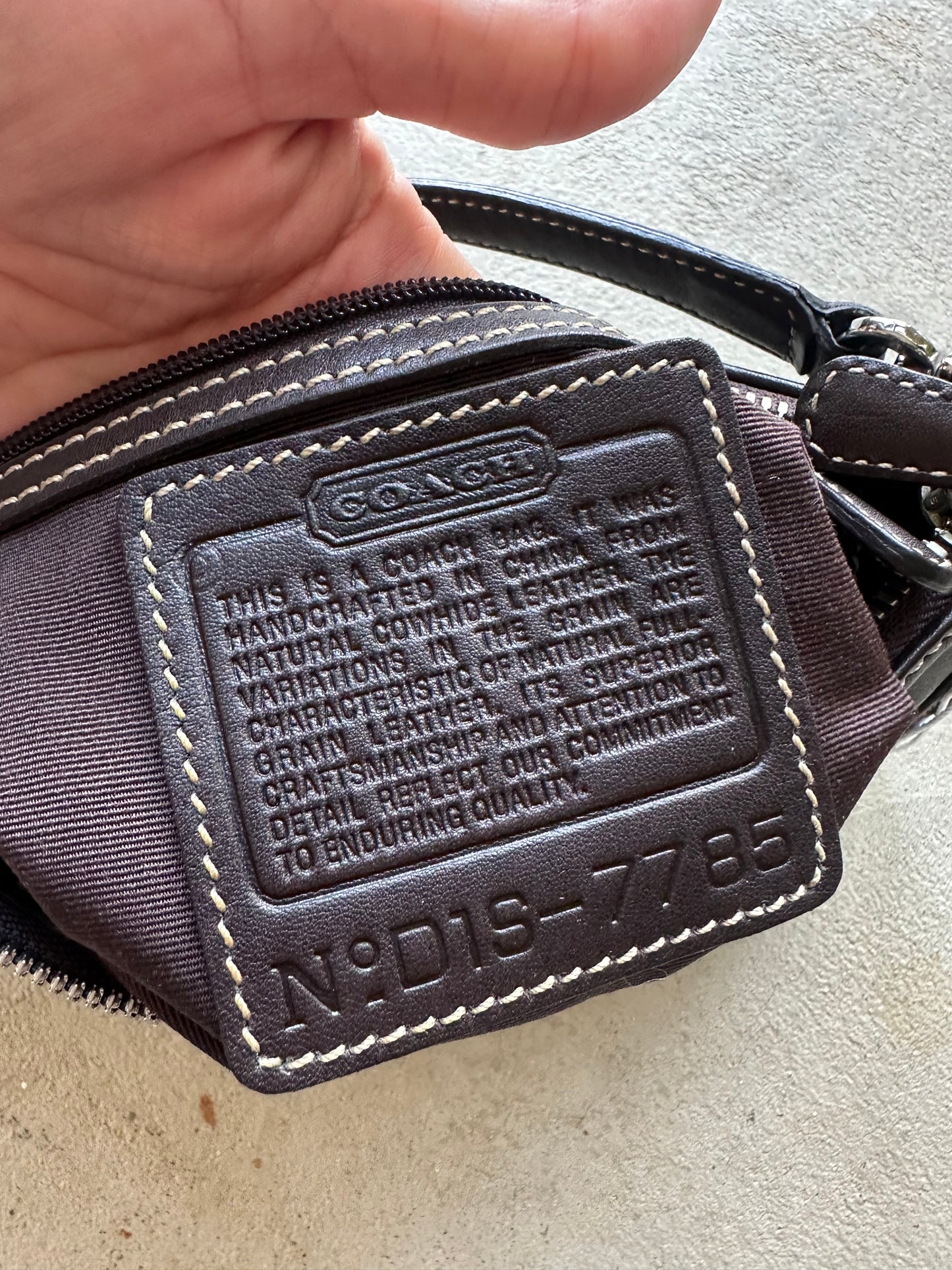 Vintage Y2K Coach Demi Brown Leather Shoulder Bag