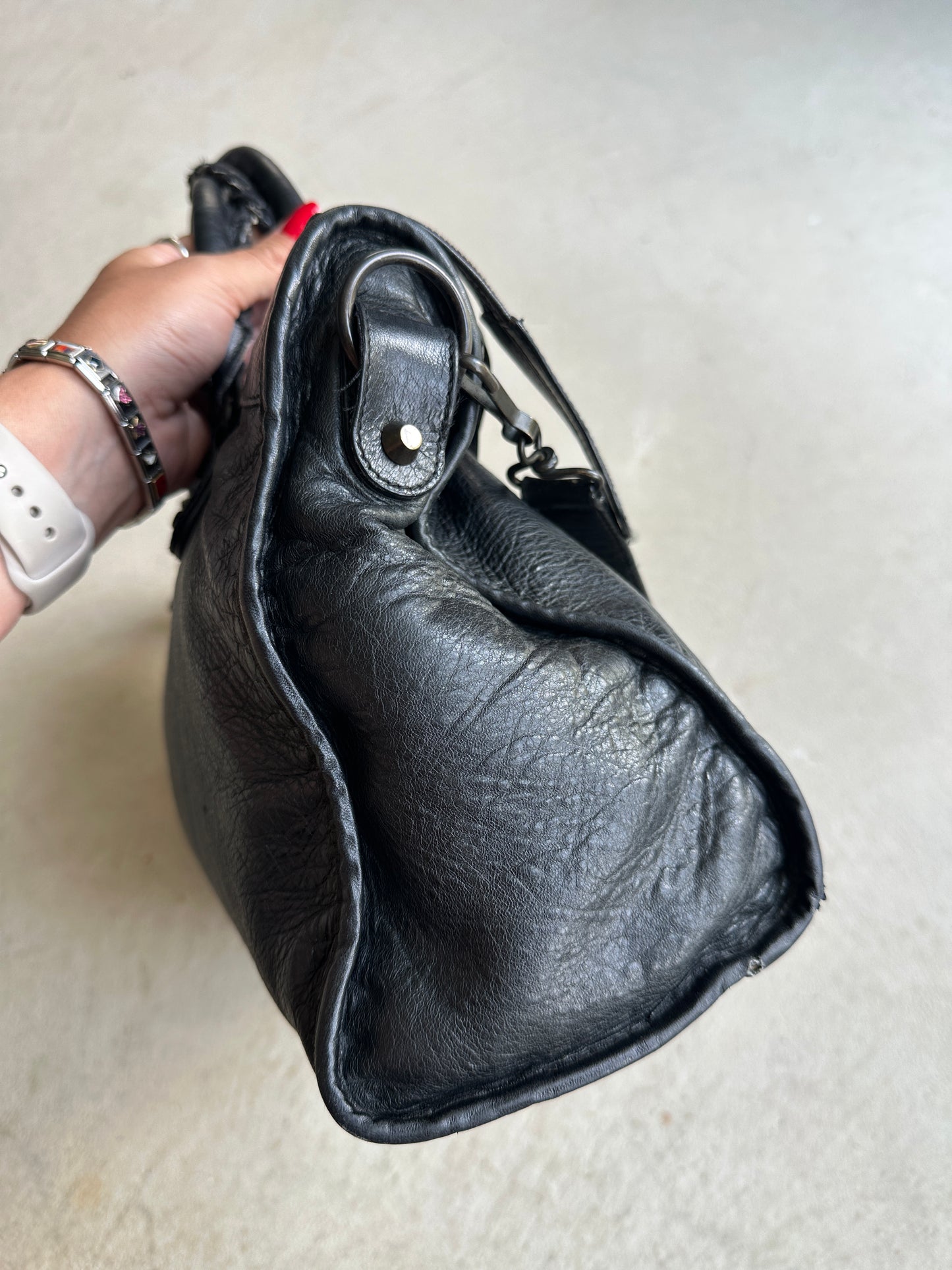 Vintage Black Balenciaga City Bag