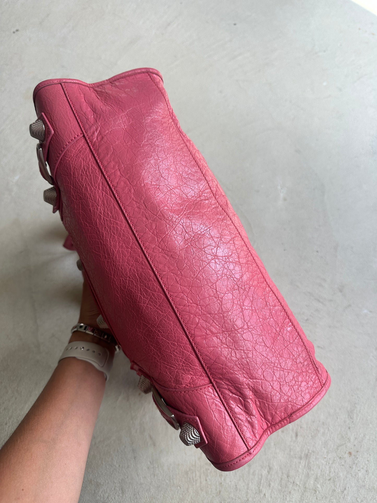 Vintage Pink Balenciaga City Bag