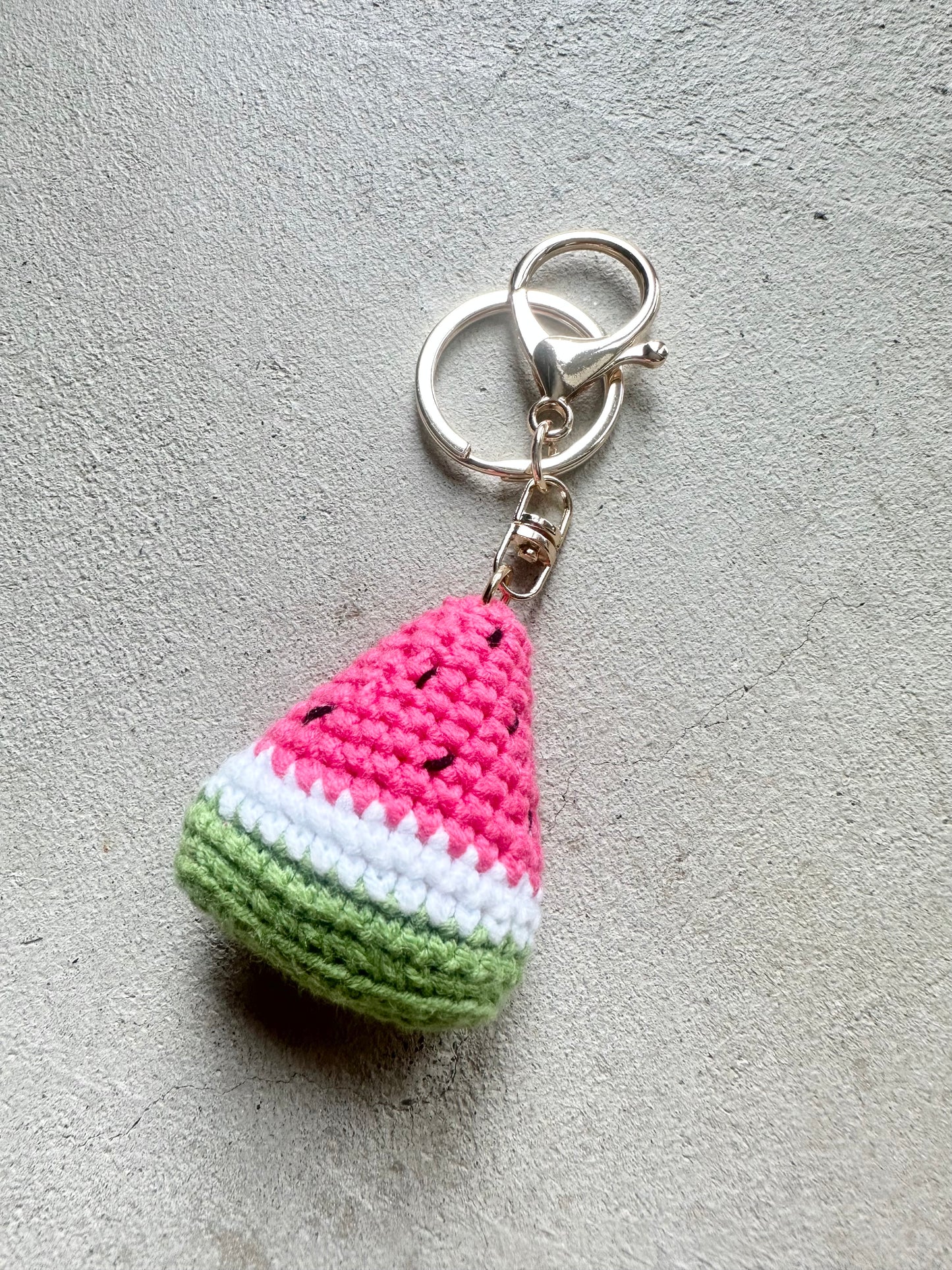 Knitted Pink Watermelon Charm