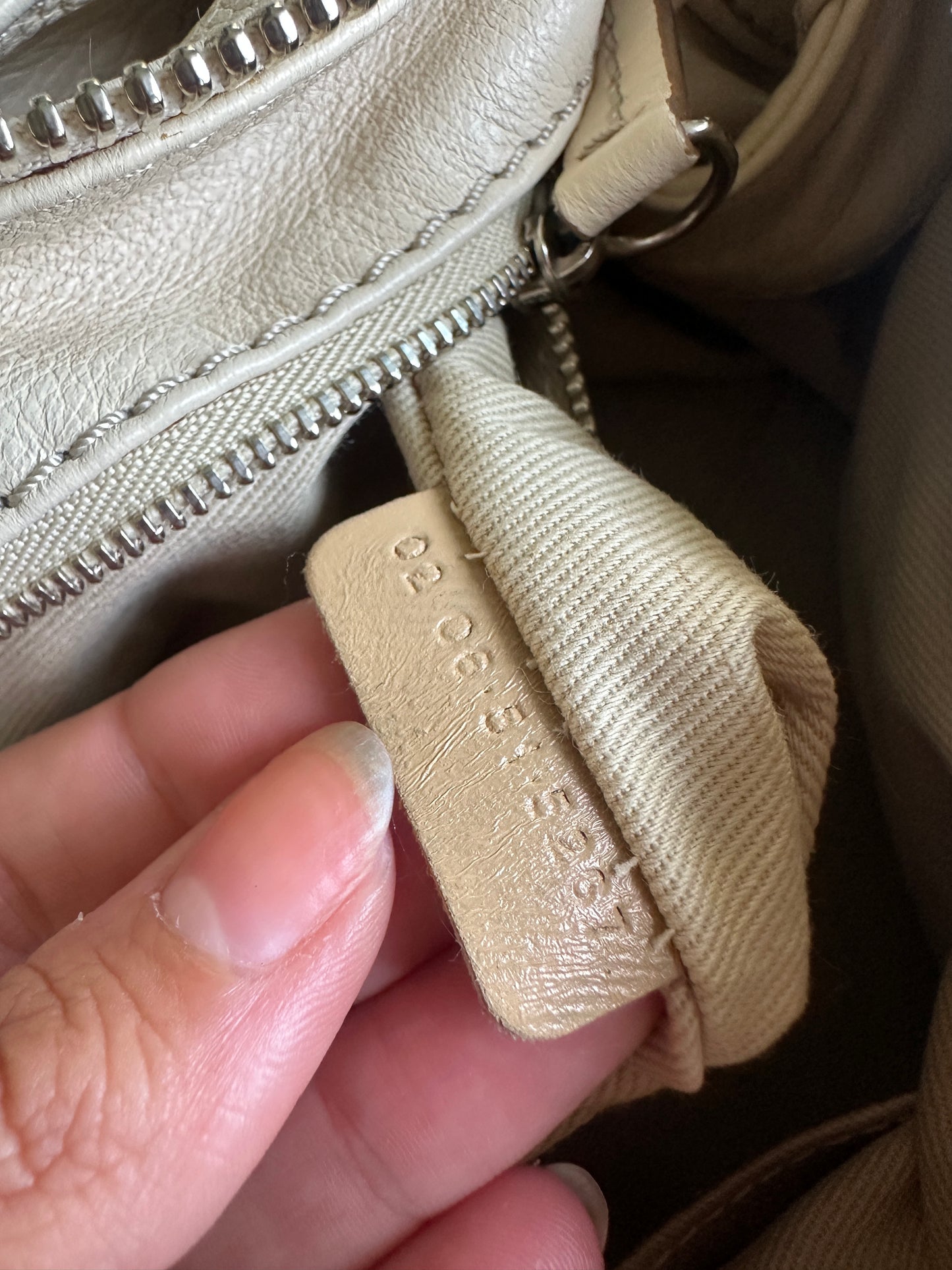 Vintage White/Cream Chloé Paddington Shoulder Bag