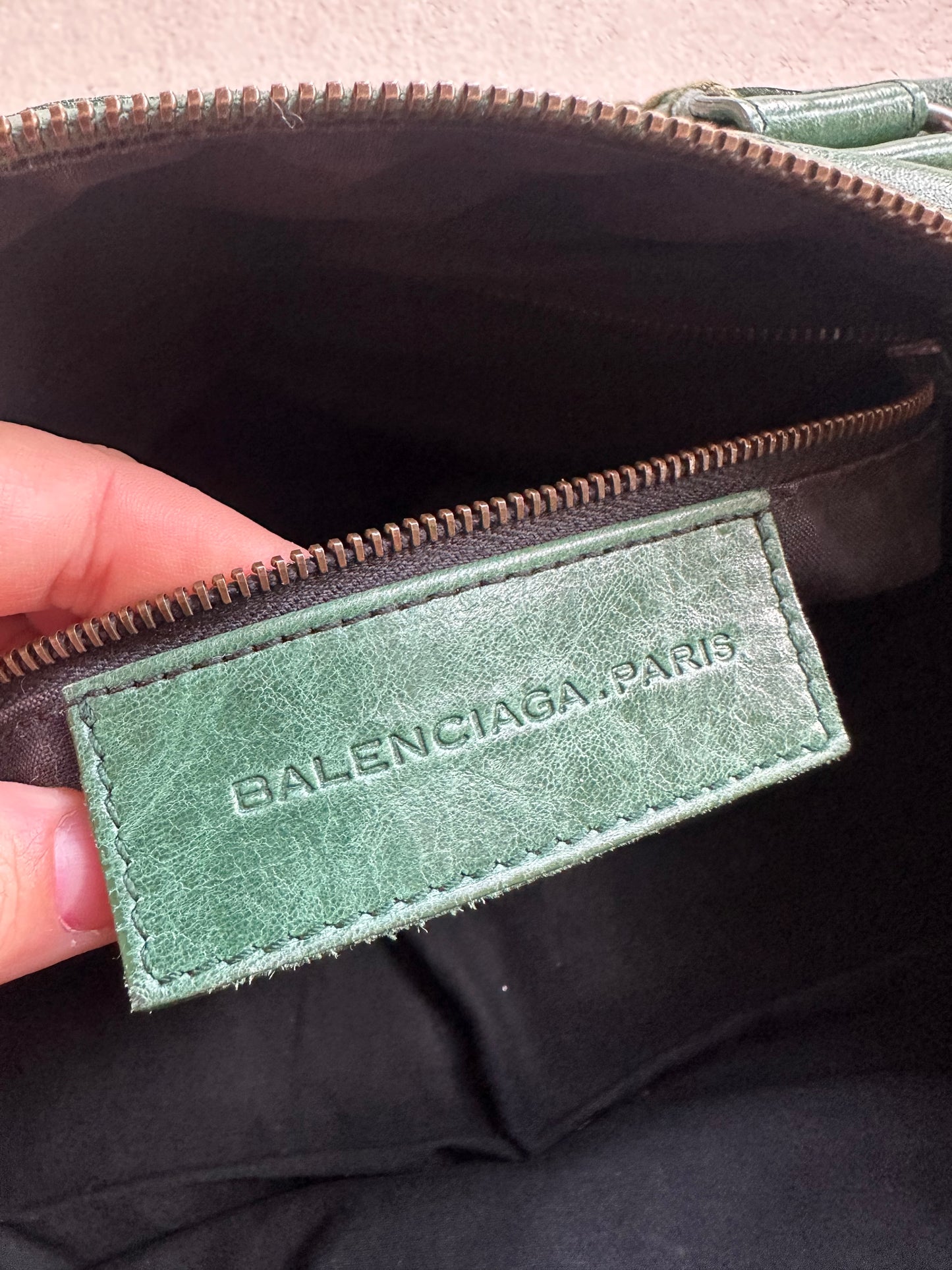 Vintage Balenciaga Forest Green Twiggy Bag