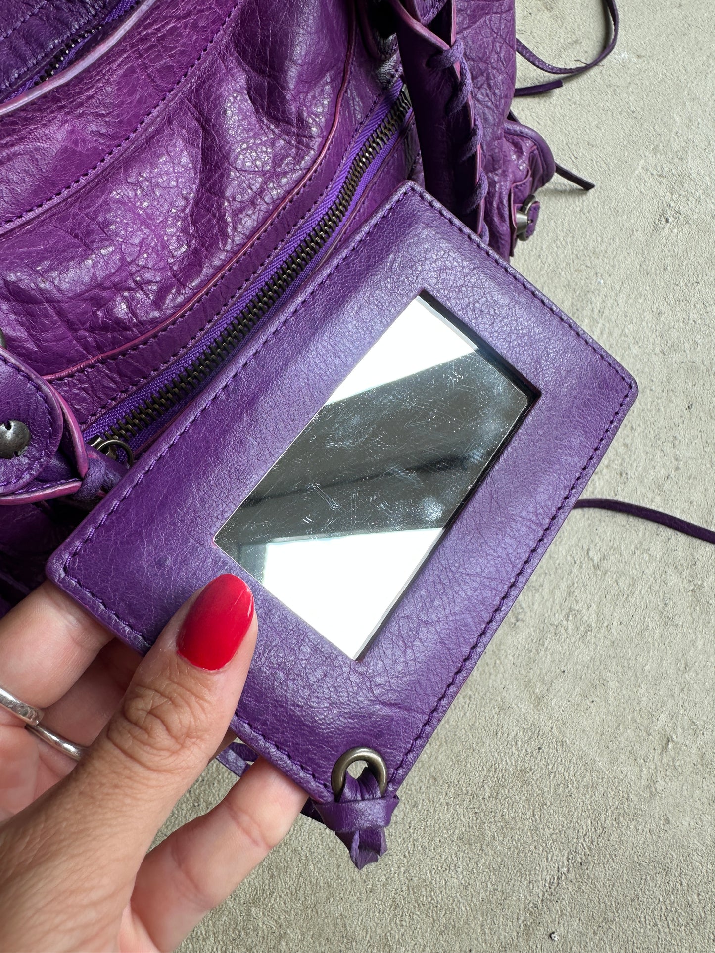 Vintage Violet Purple Balenciaga City Bag