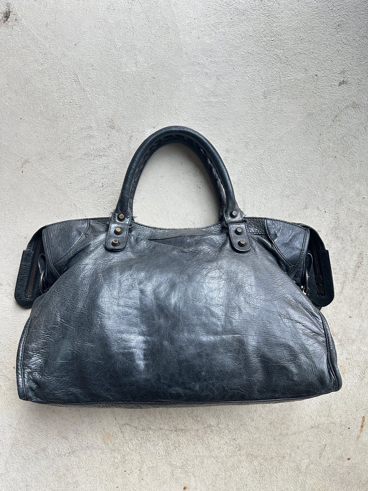 Vintage Black Balenciaga City Bag