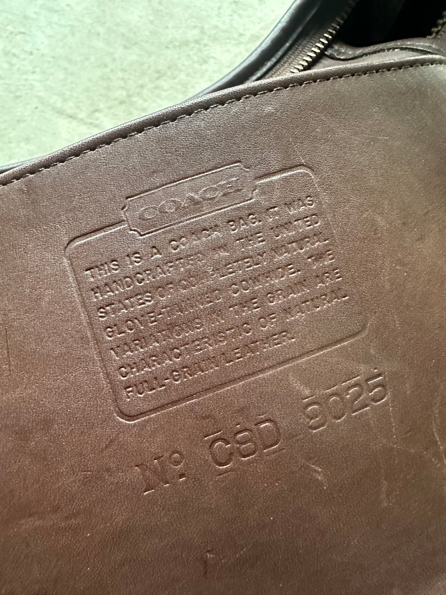 Vintage Coach Ergo Brown Shoulder Bag 9025