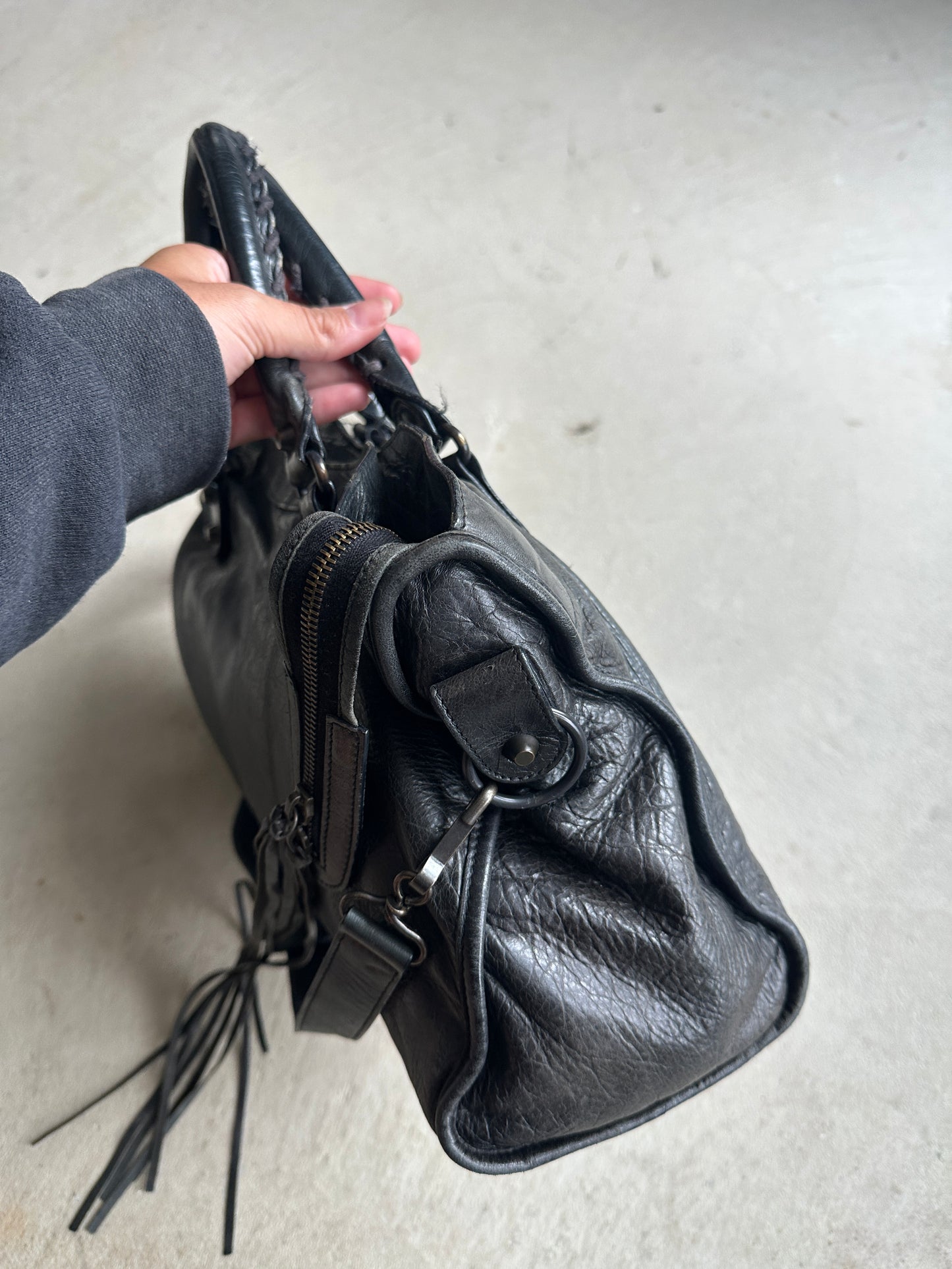 Vintage Black Balenciaga City Bag