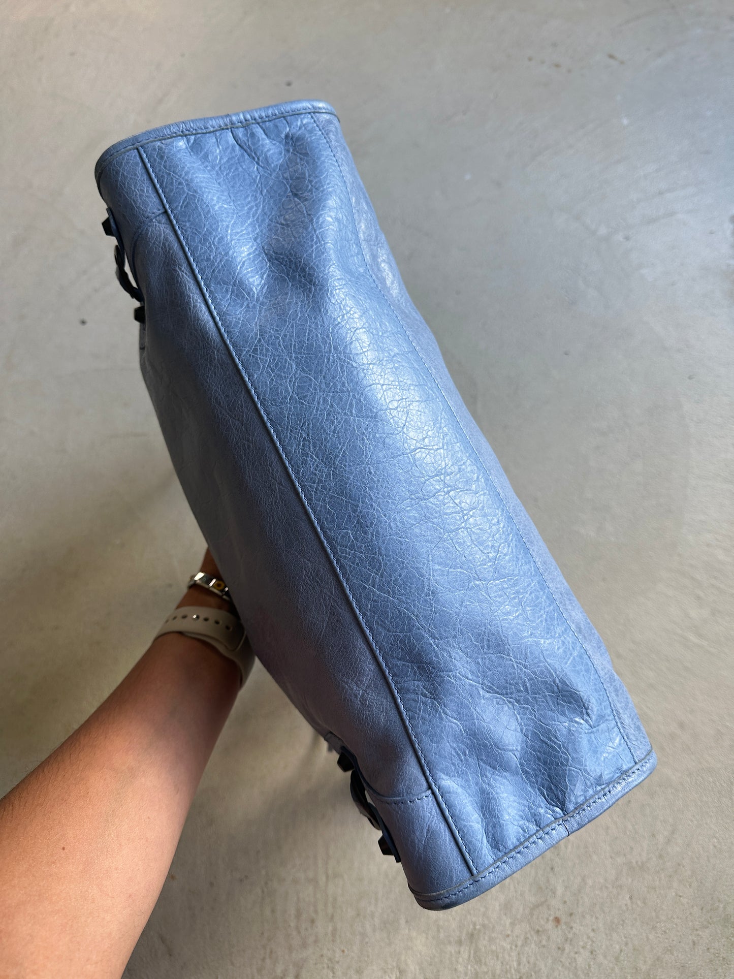 Vintage Blue Balenciaga City Bag