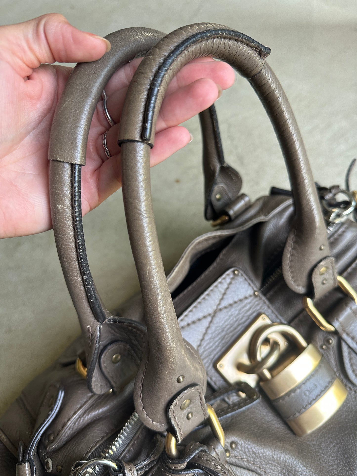 Vintage Brown Chloé Paddington Shoulder Bag