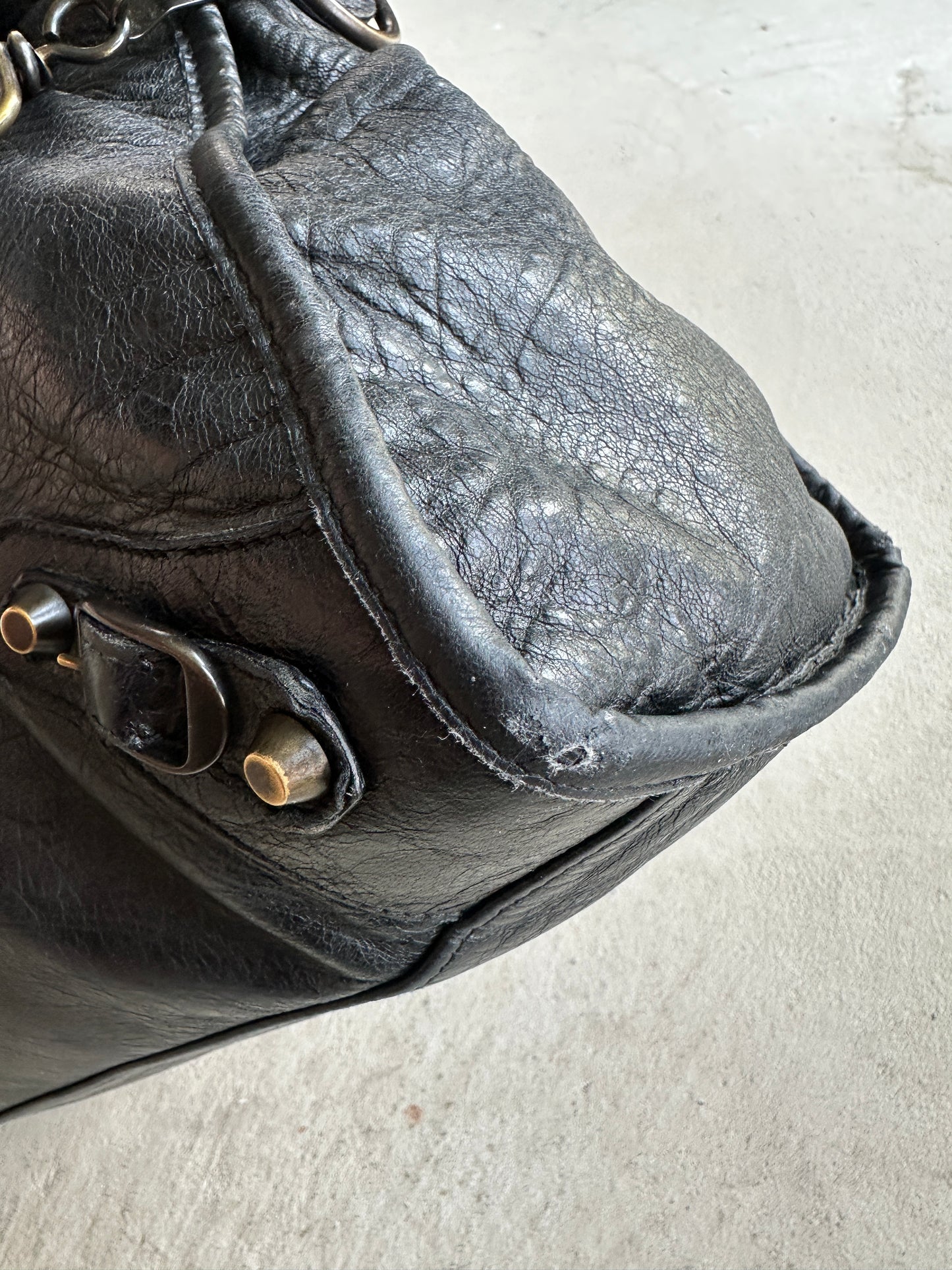 Vintage Black Balenciaga City Bag