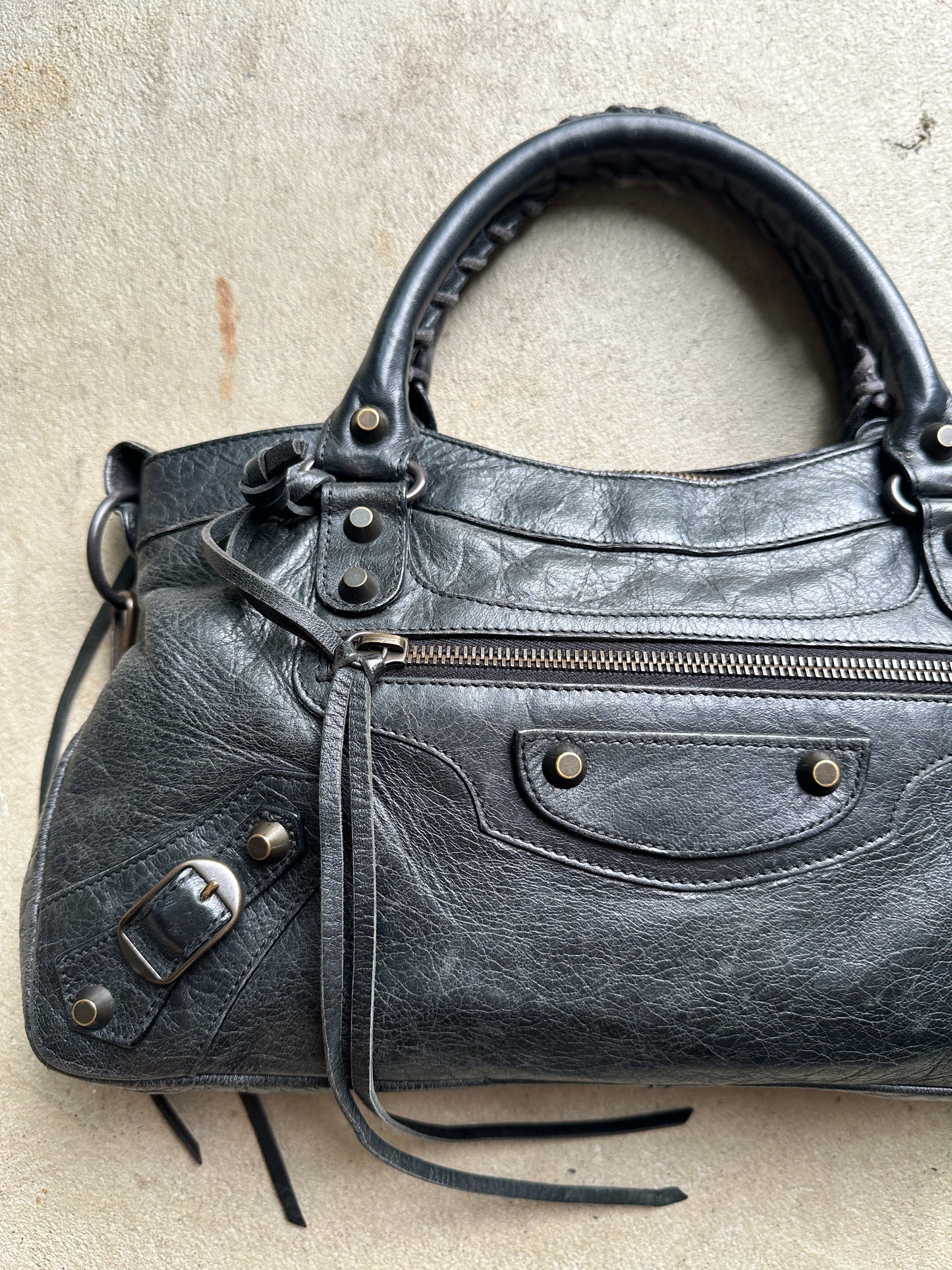 Vintage Balenciaga Black First (Small City) Bag