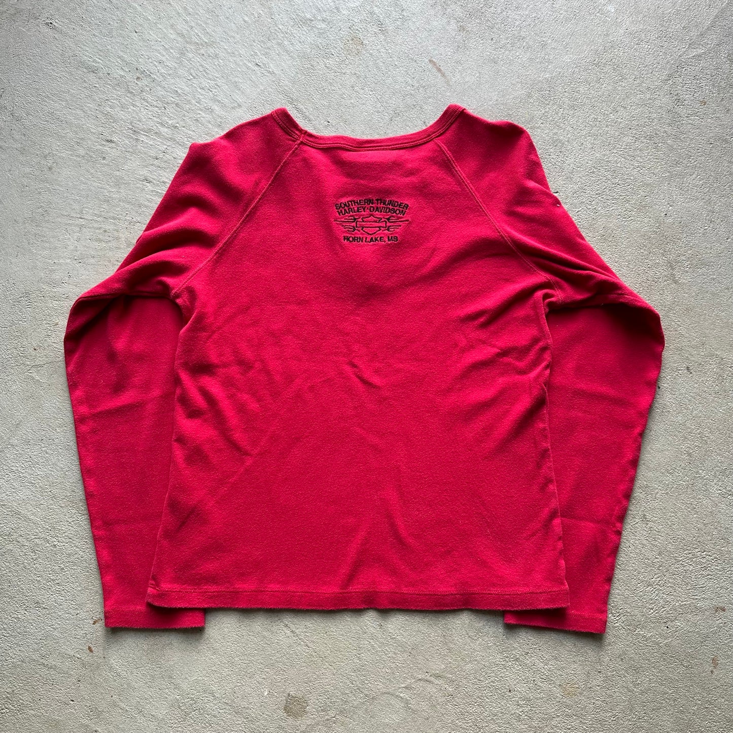Vintage Women's Harley Davidson Red Top