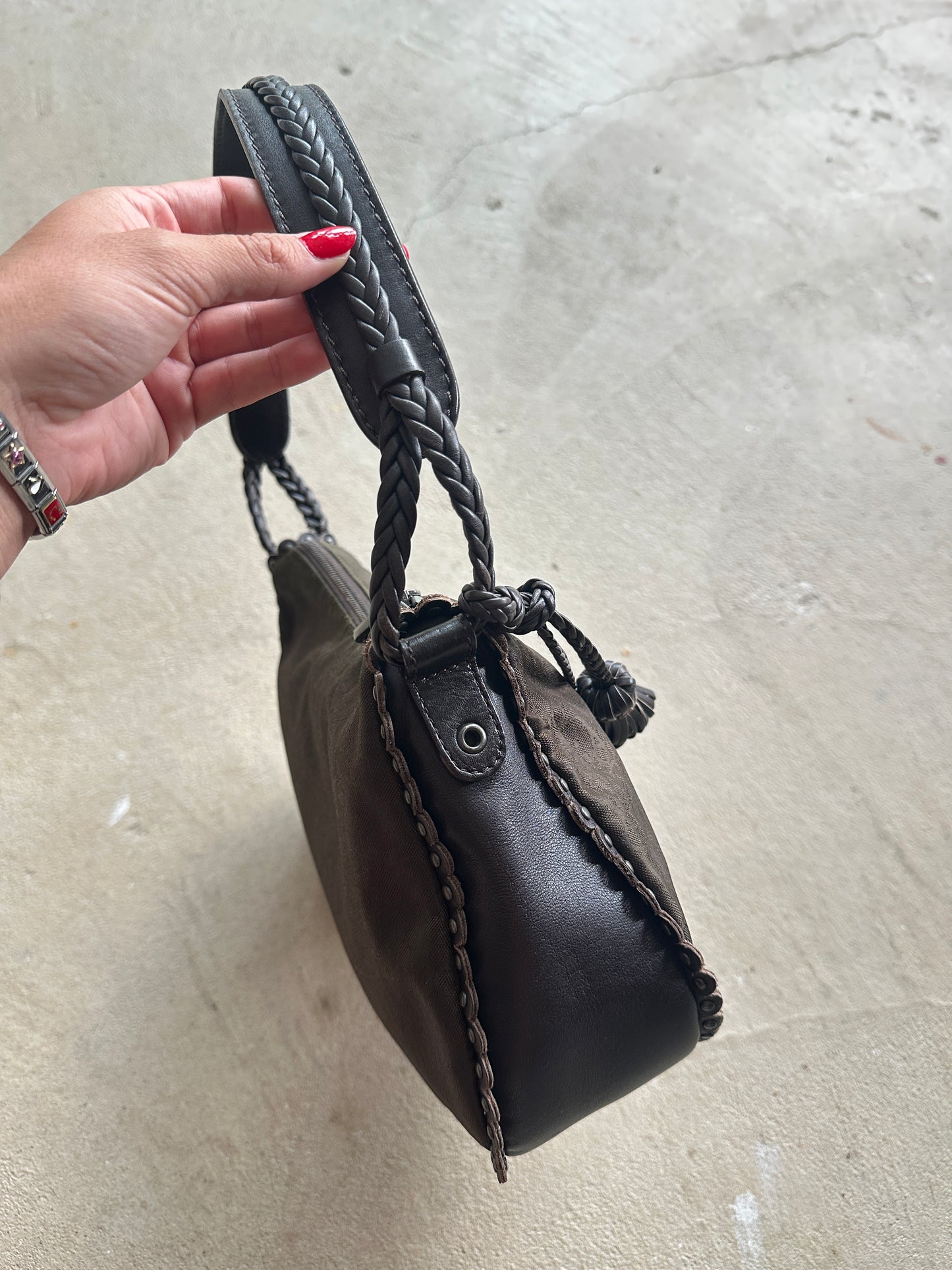 Vintage Dior Brown Shoulder Bag