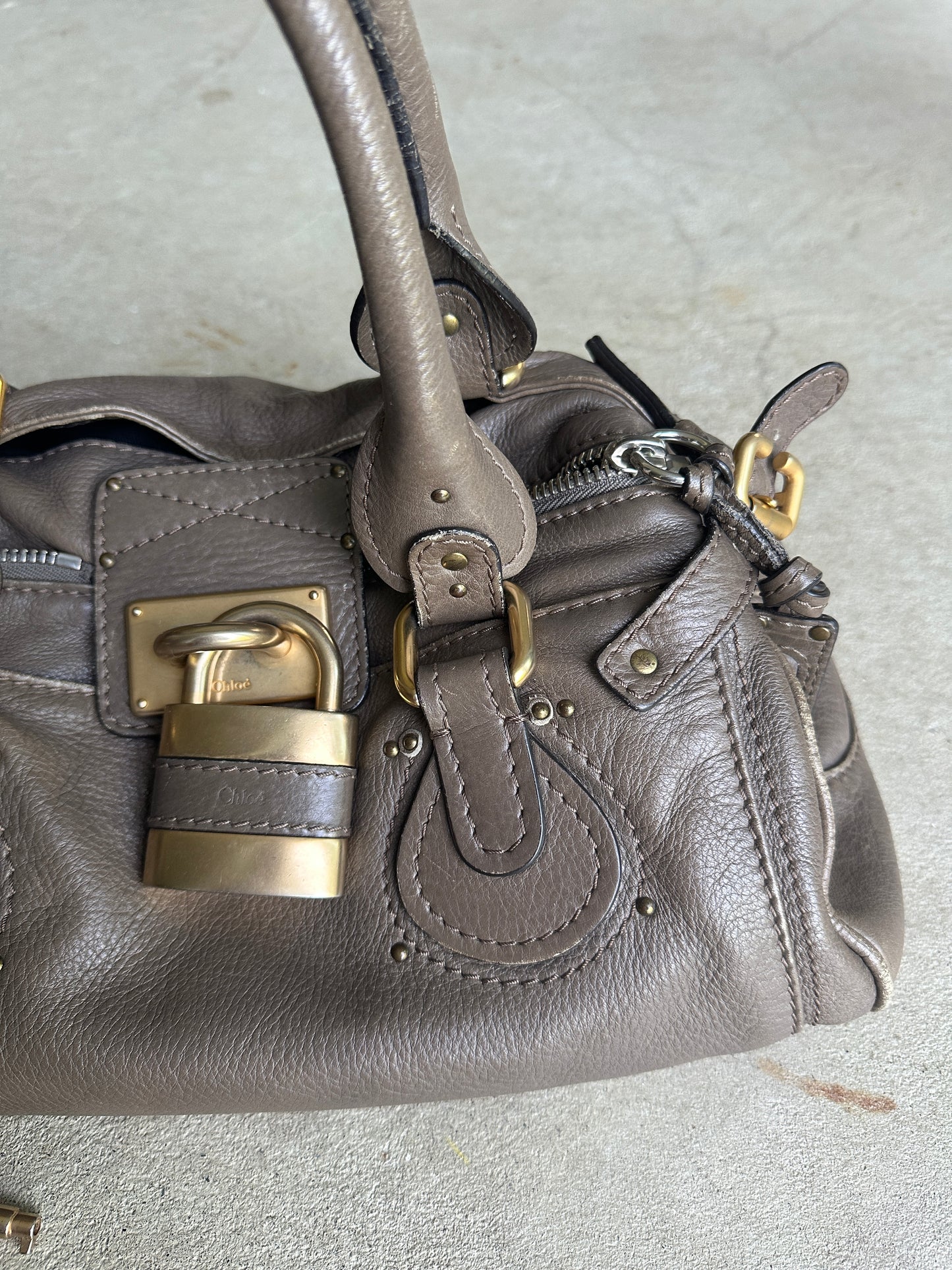 Vintage Brown Chloé Paddington Shoulder Bag