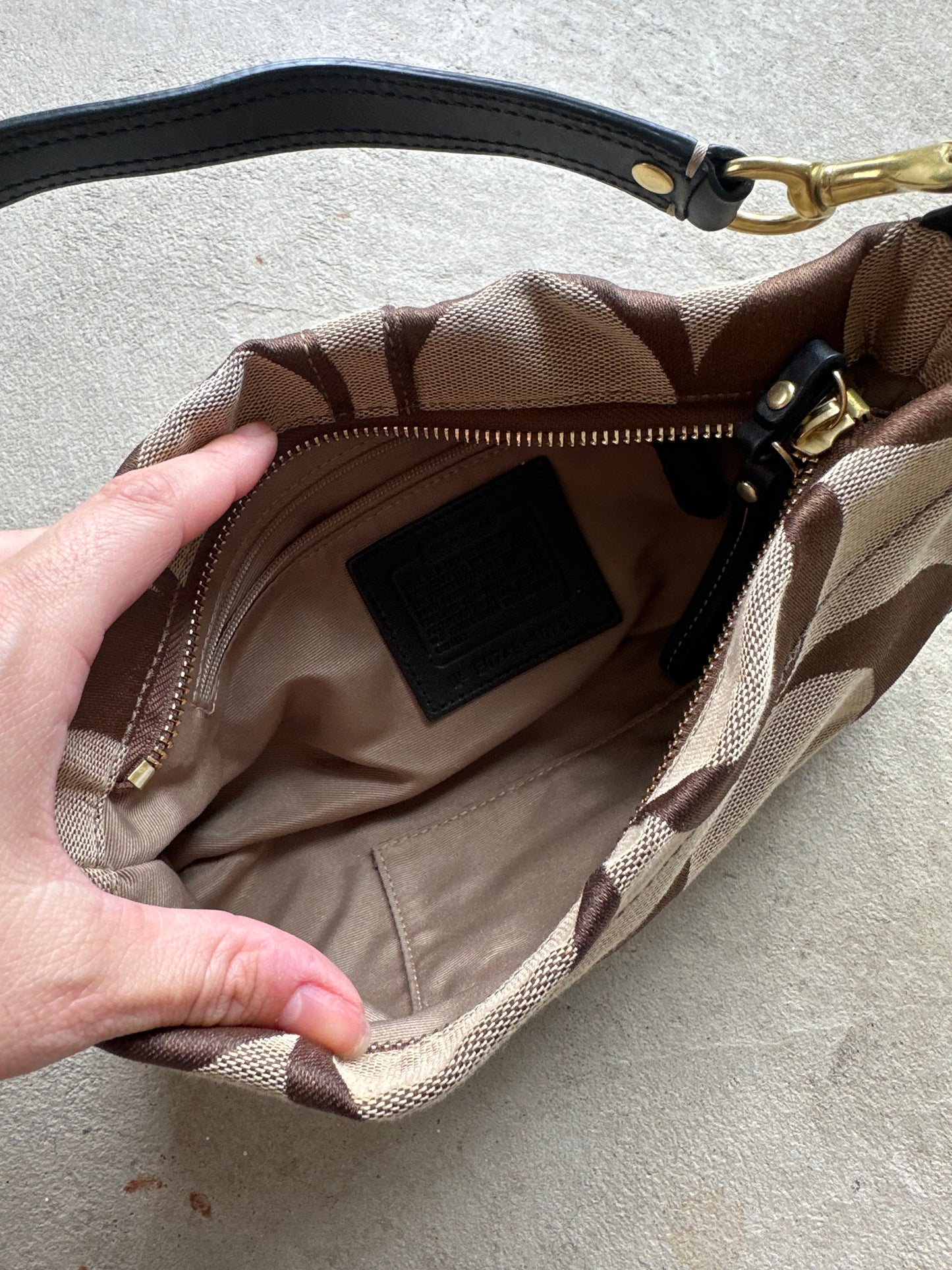 Vintage Y2K Coach Brown Shoulder Bag