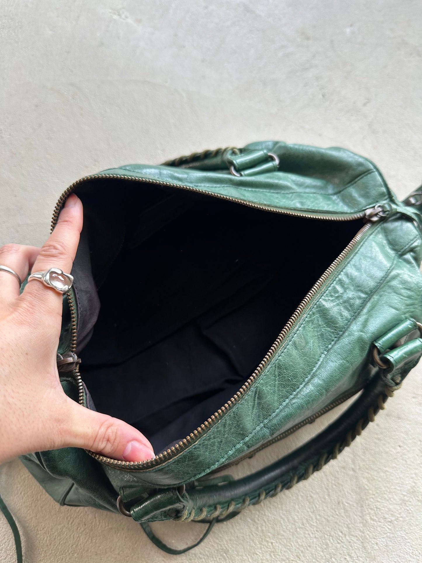 Vintage Balenciaga Forest Green Twiggy Bag