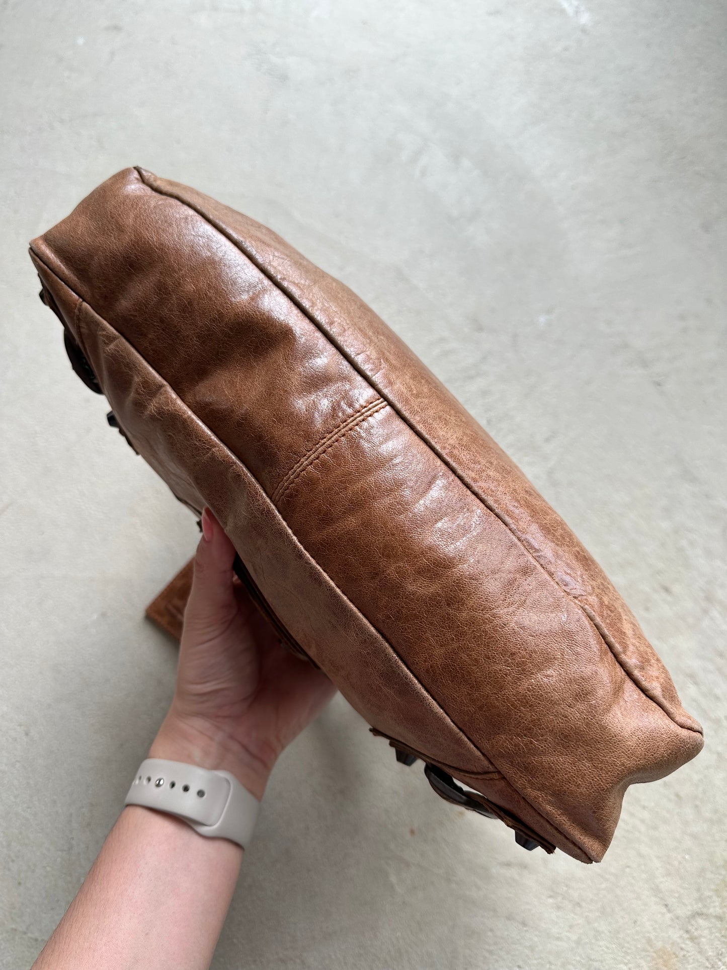 RARE! Vintage Brown Balenciaga Small City Bag