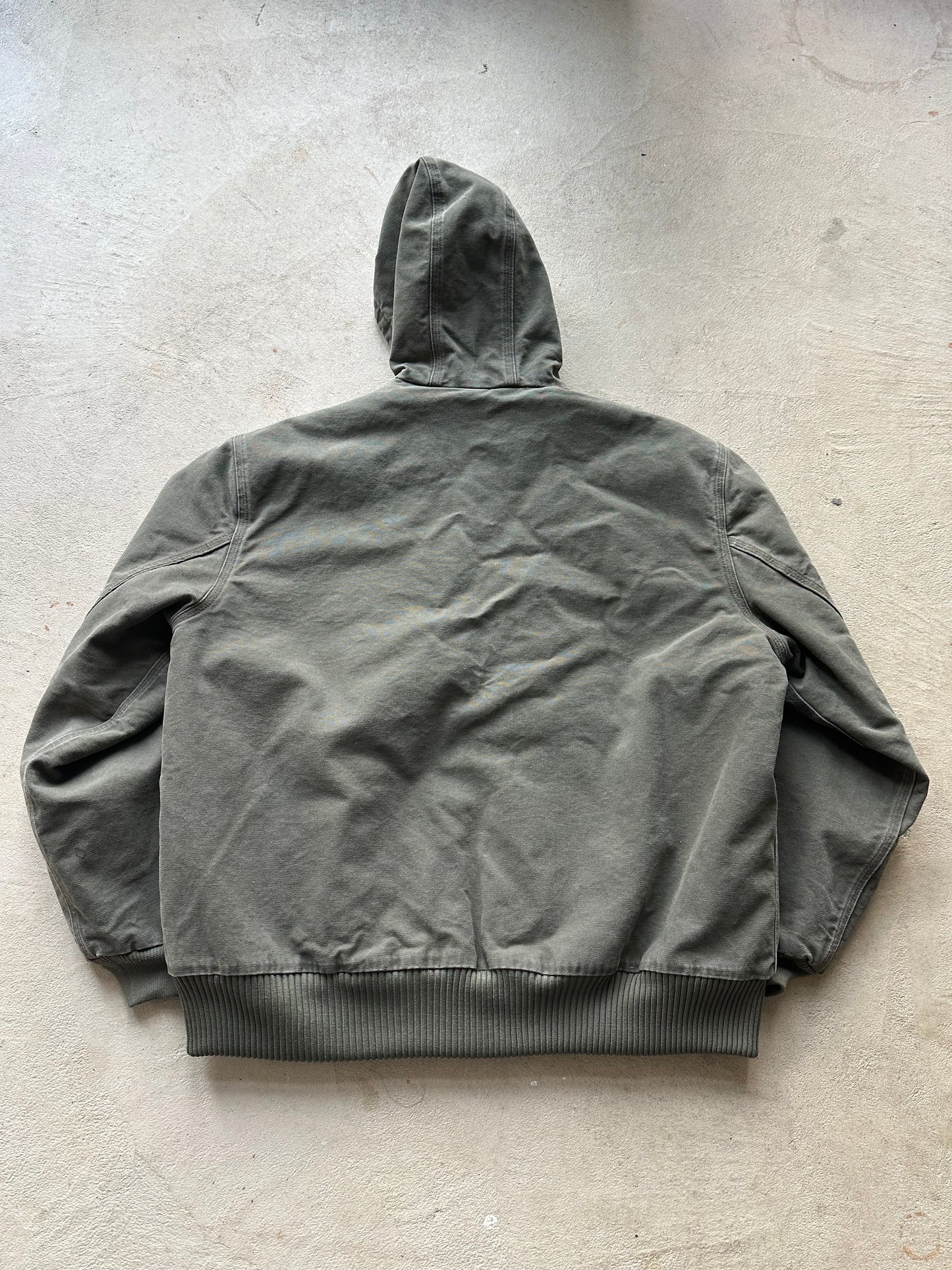 Vintage Yankee Carhartt Style Green Hooded Jacket 90's - XL