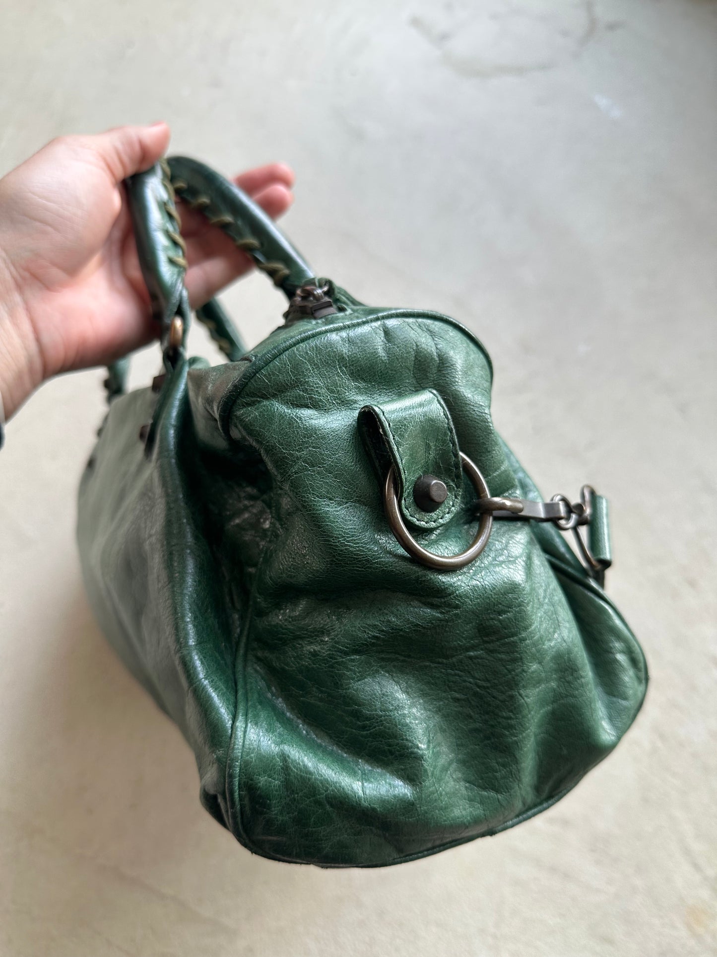 Vintage Balenciaga Forest Green Twiggy Bag