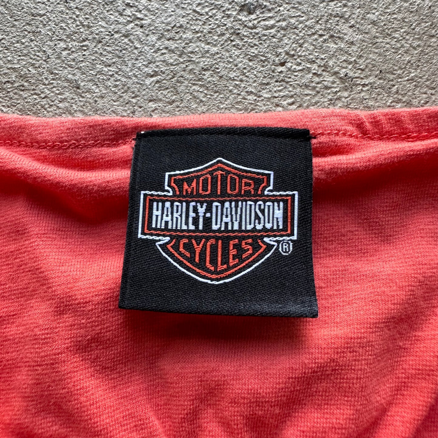 Vintage Women's Harley Davidson Red Top - XL