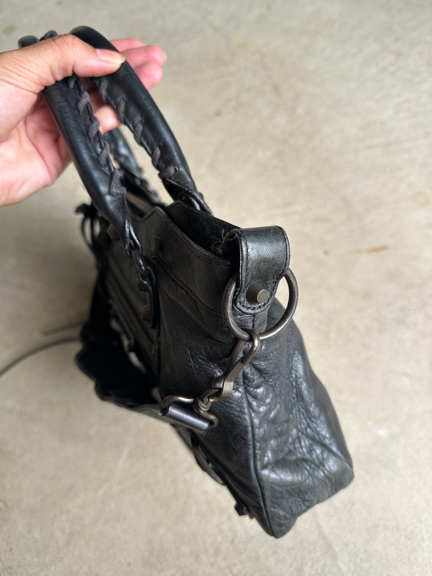 Vintage Balenciaga Black First (Small City) Bag