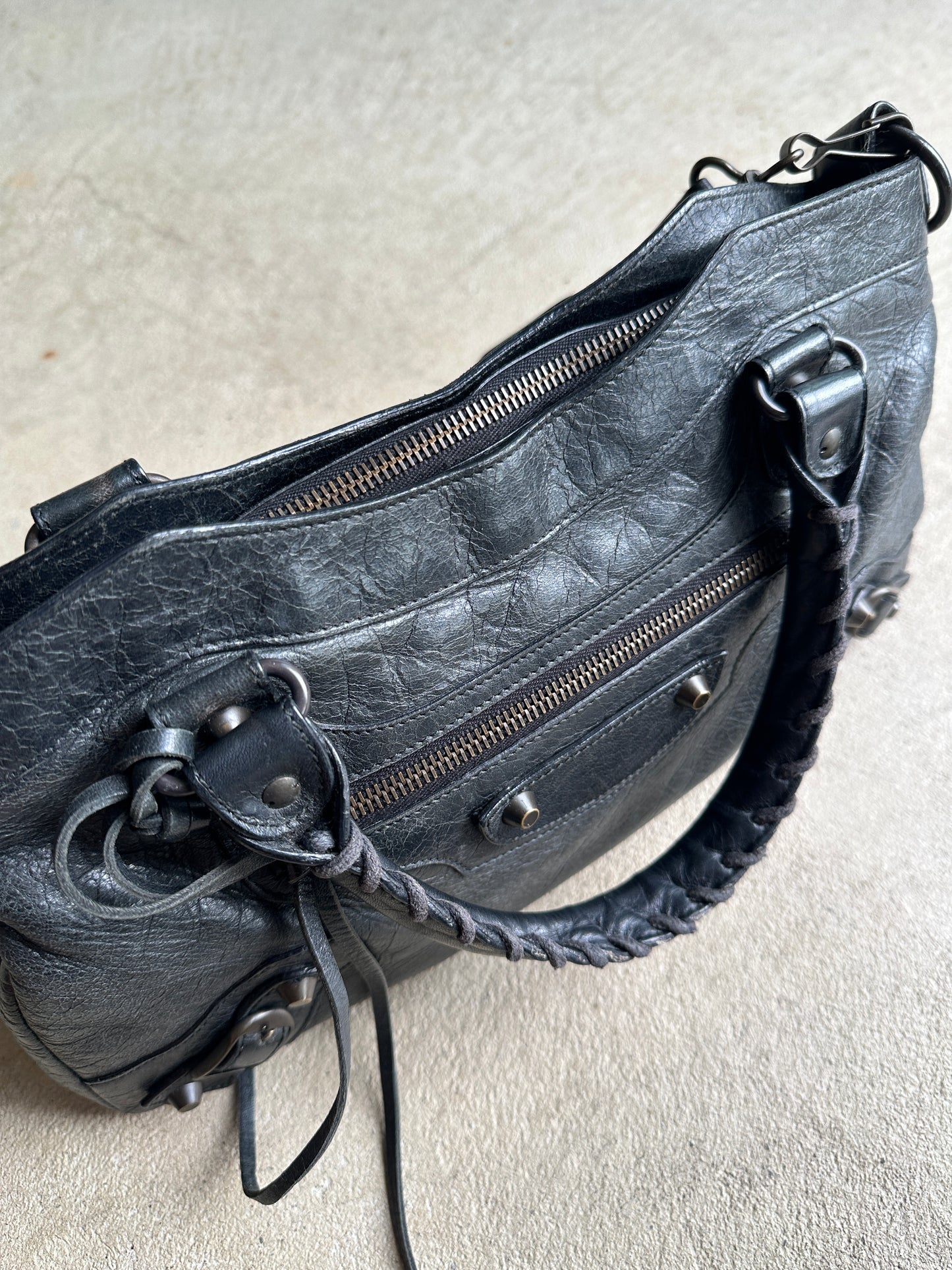Vintage Balenciaga Black First (Small City) Bag