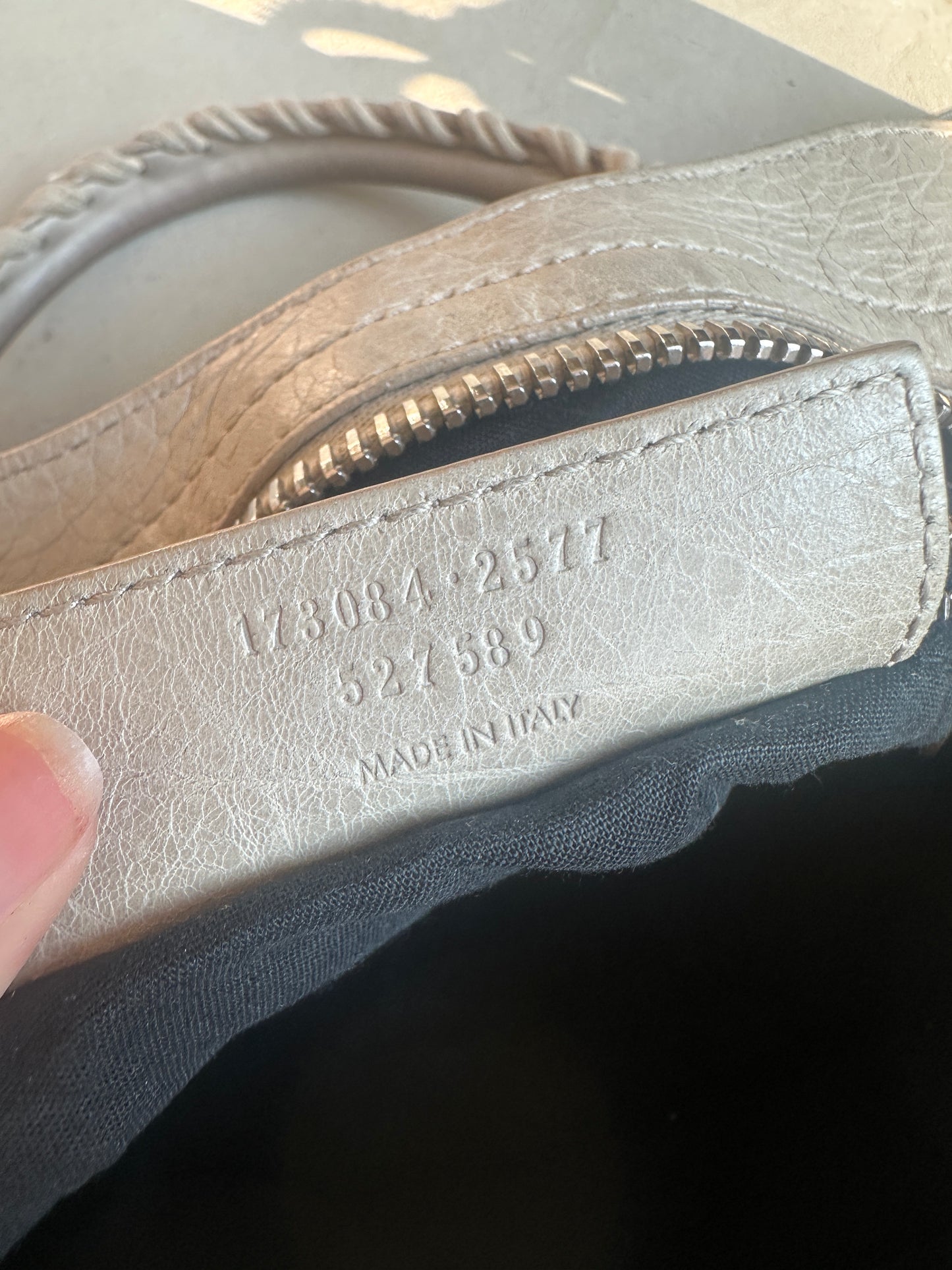 Vintage Cream Balenciaga City Bag