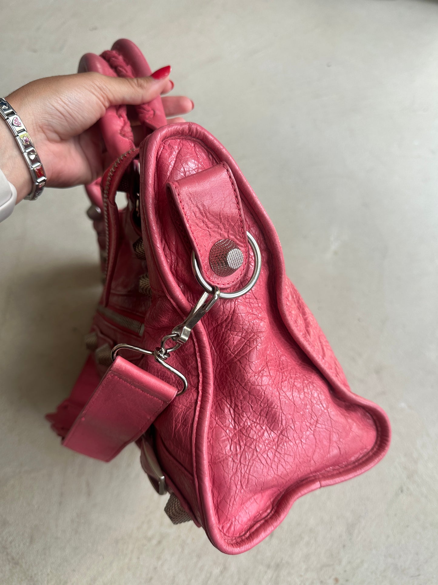 Vintage Pink Balenciaga City Bag