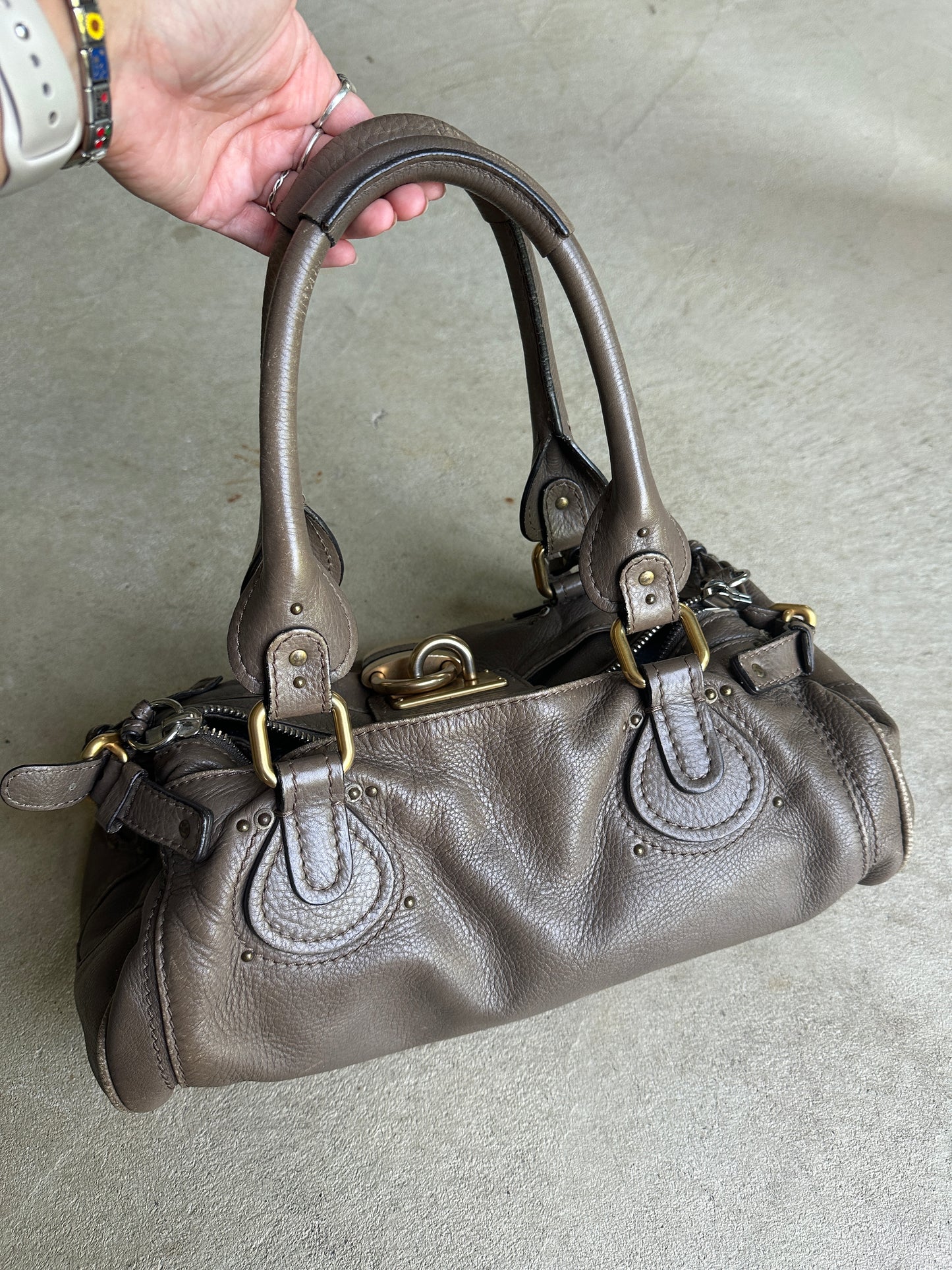 Vintage Brown Chloé Paddington Shoulder Bag