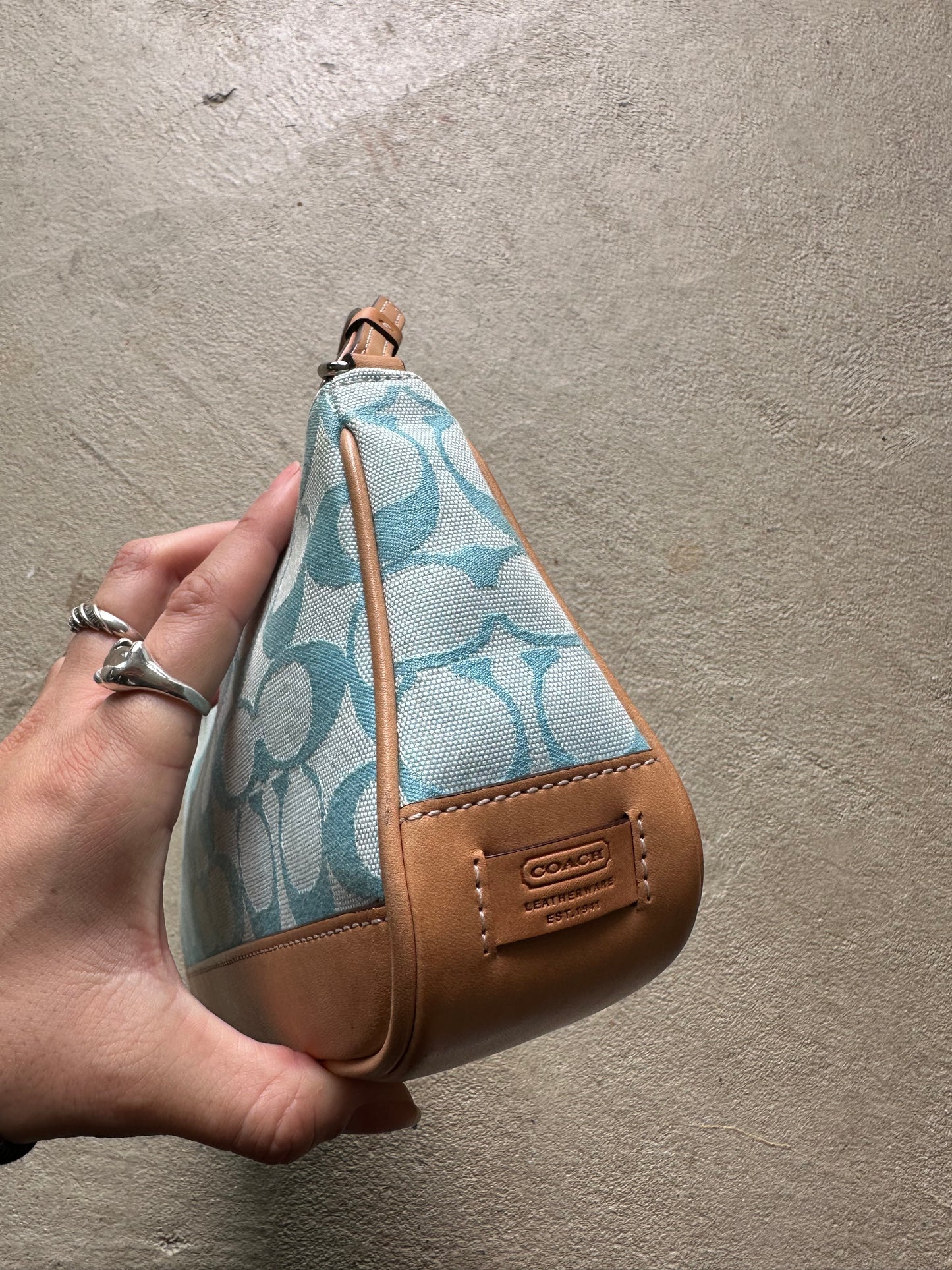 Vintage Y2K Coach Blue Demi Shoulder Bag