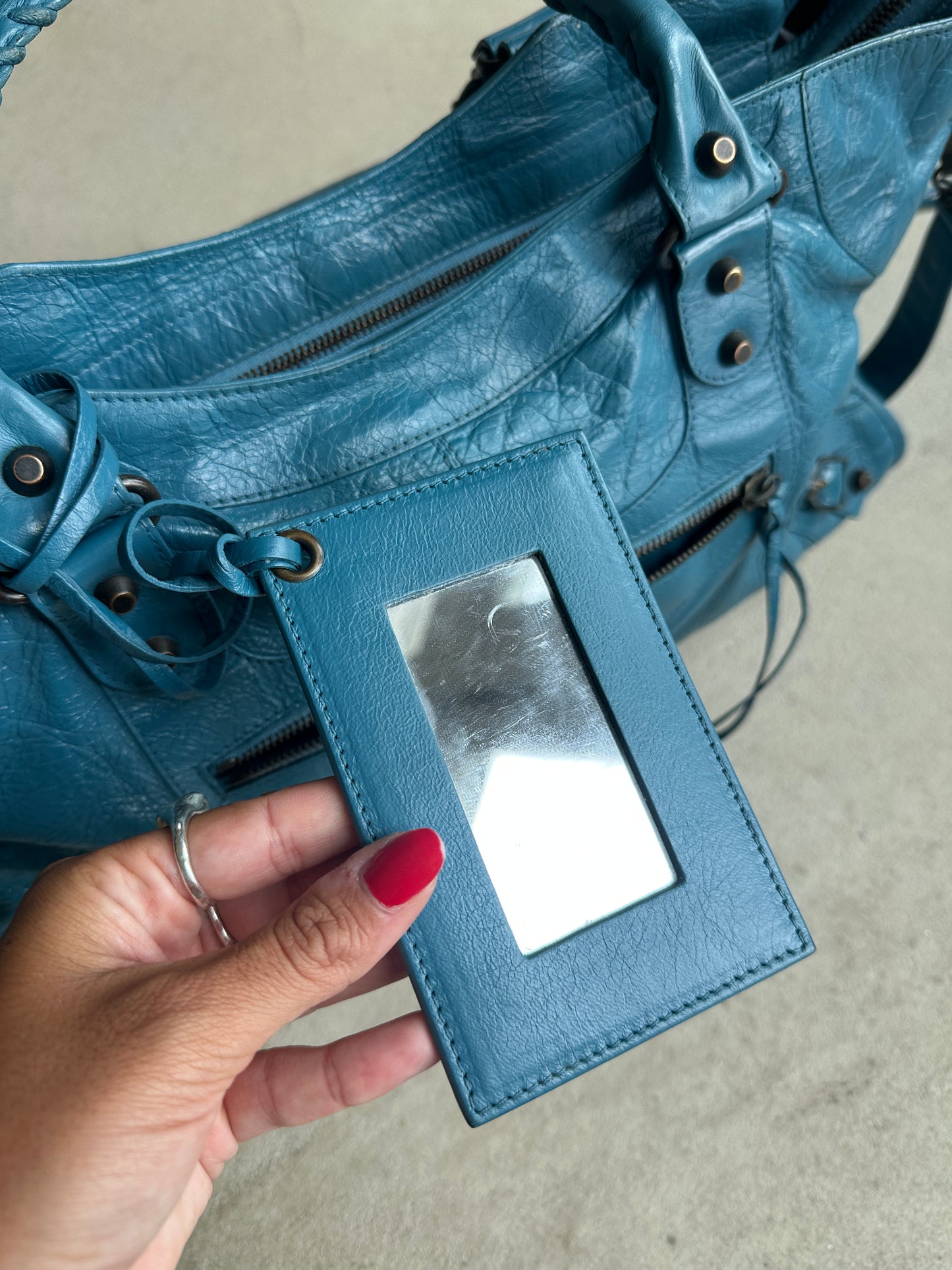 Vintage Balenciaga Blue Part Time Bag