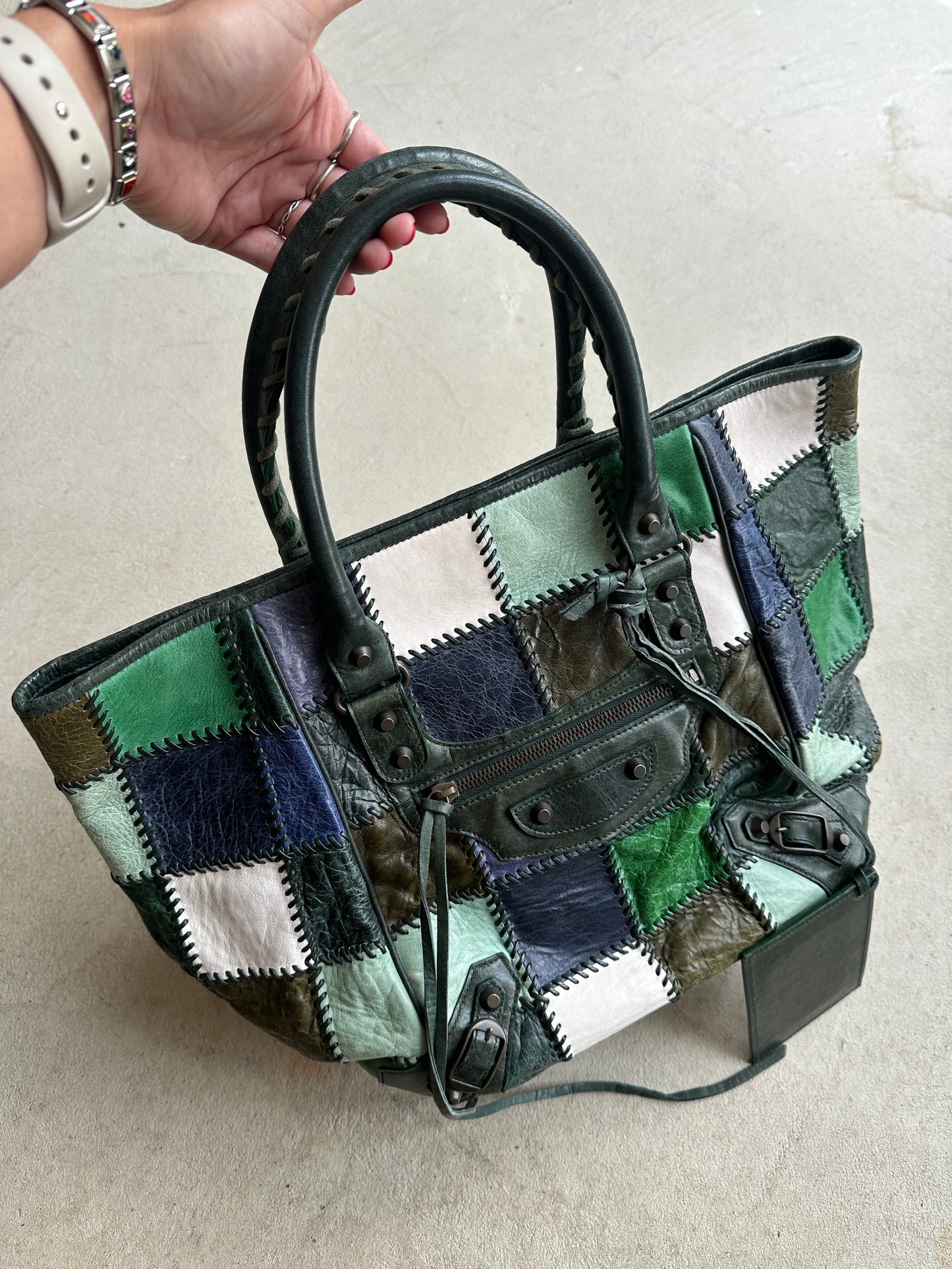 Vintage Balenciaga Patchwork Sunday City Bag