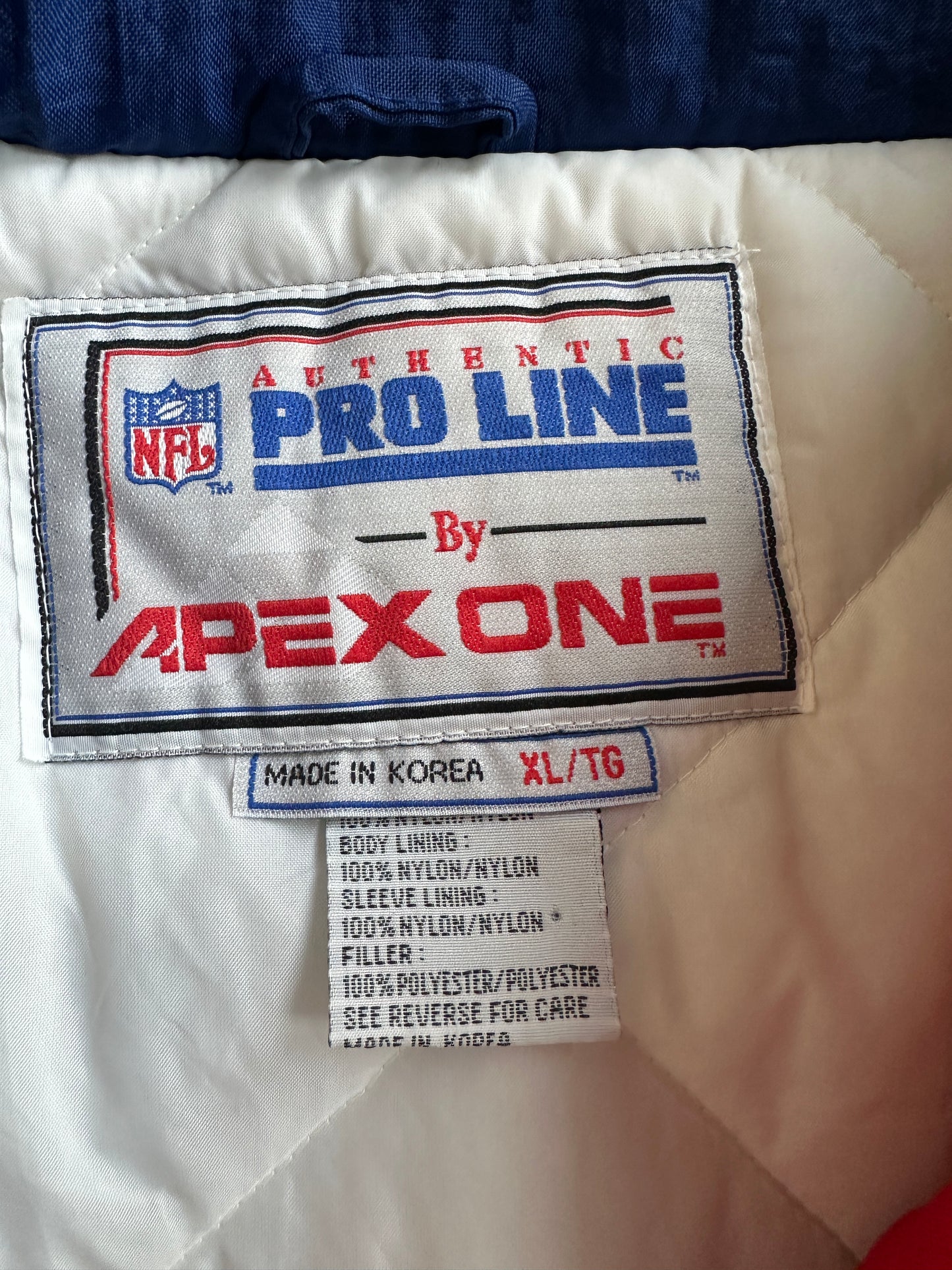 Vintage Patriots NFL Puffer Jacket - XL