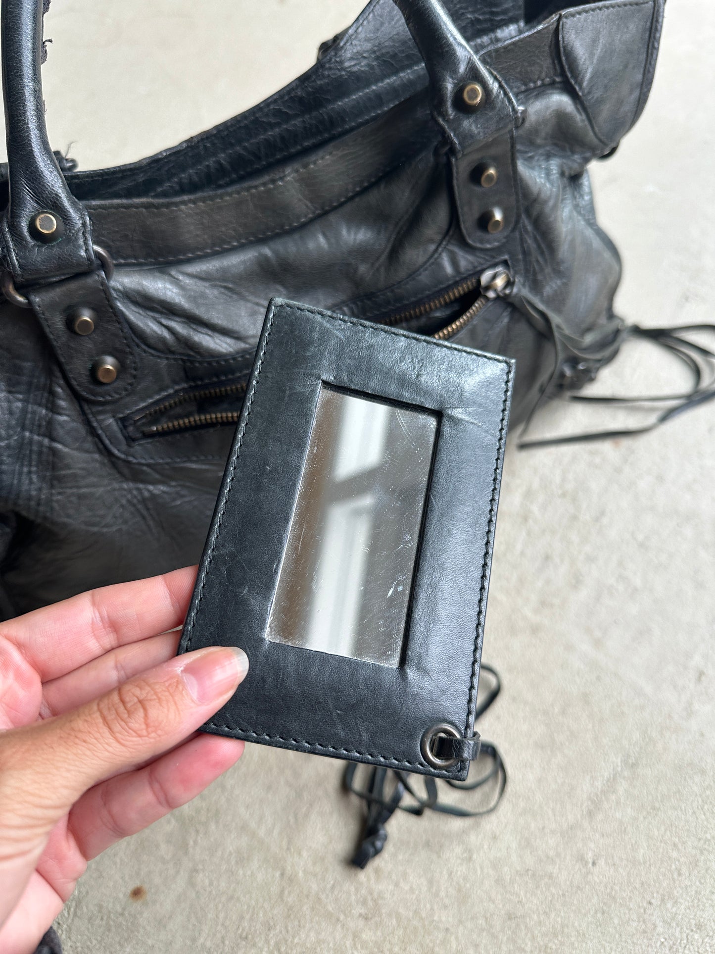 Vintage Black Balenciaga City Bag