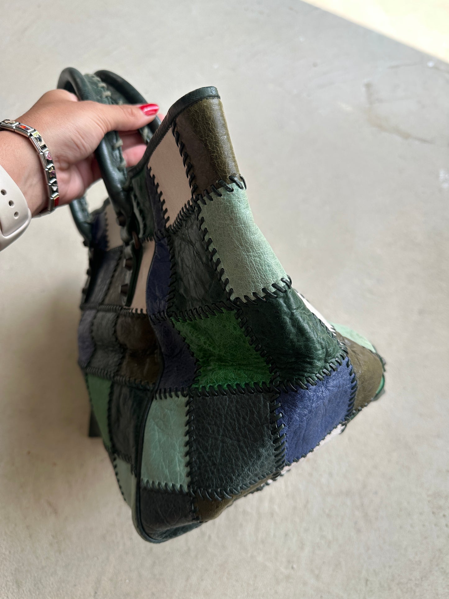 Vintage Balenciaga Patchwork Sunday City Bag