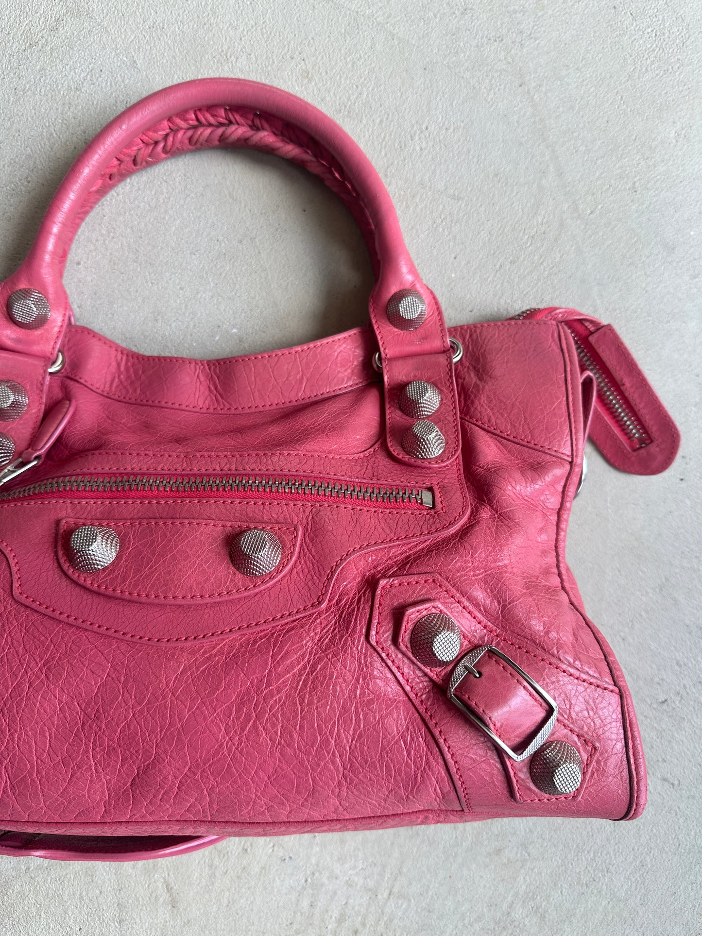 Vintage Pink Balenciaga City Bag