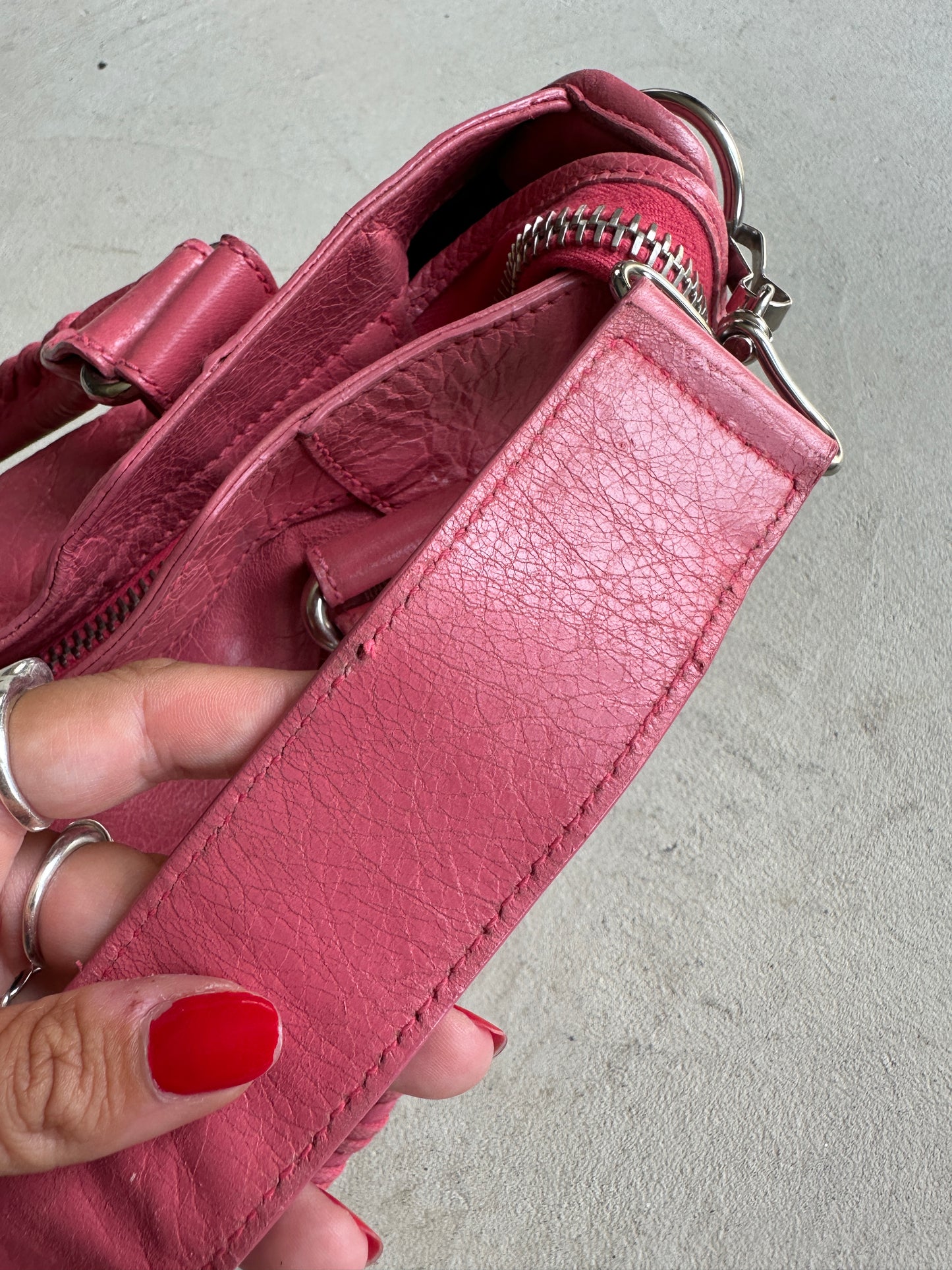 Vintage Pink Balenciaga City Bag