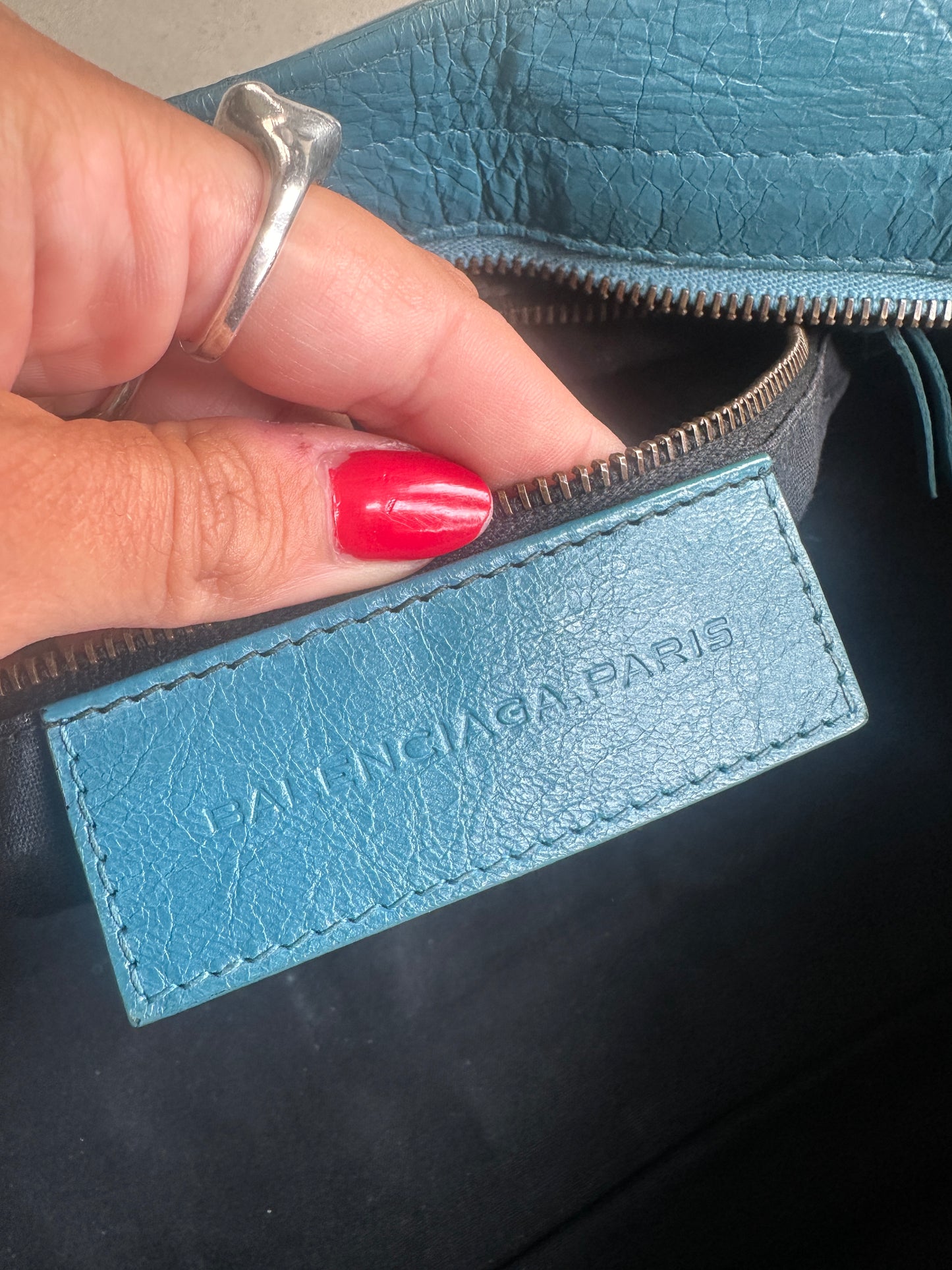 Vintage Balenciaga Blue Part Time Bag