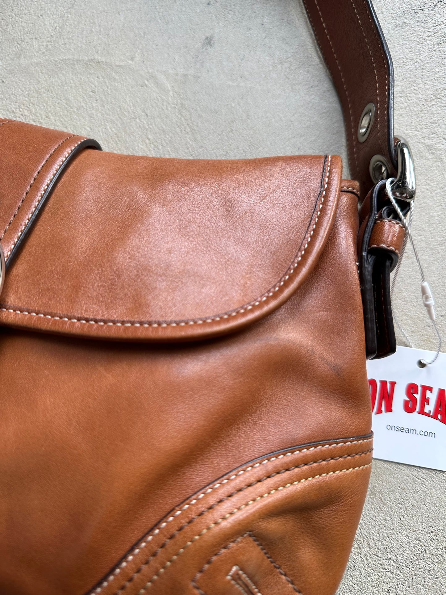 Vintage Coach Caramel Soho Shoulder Bag