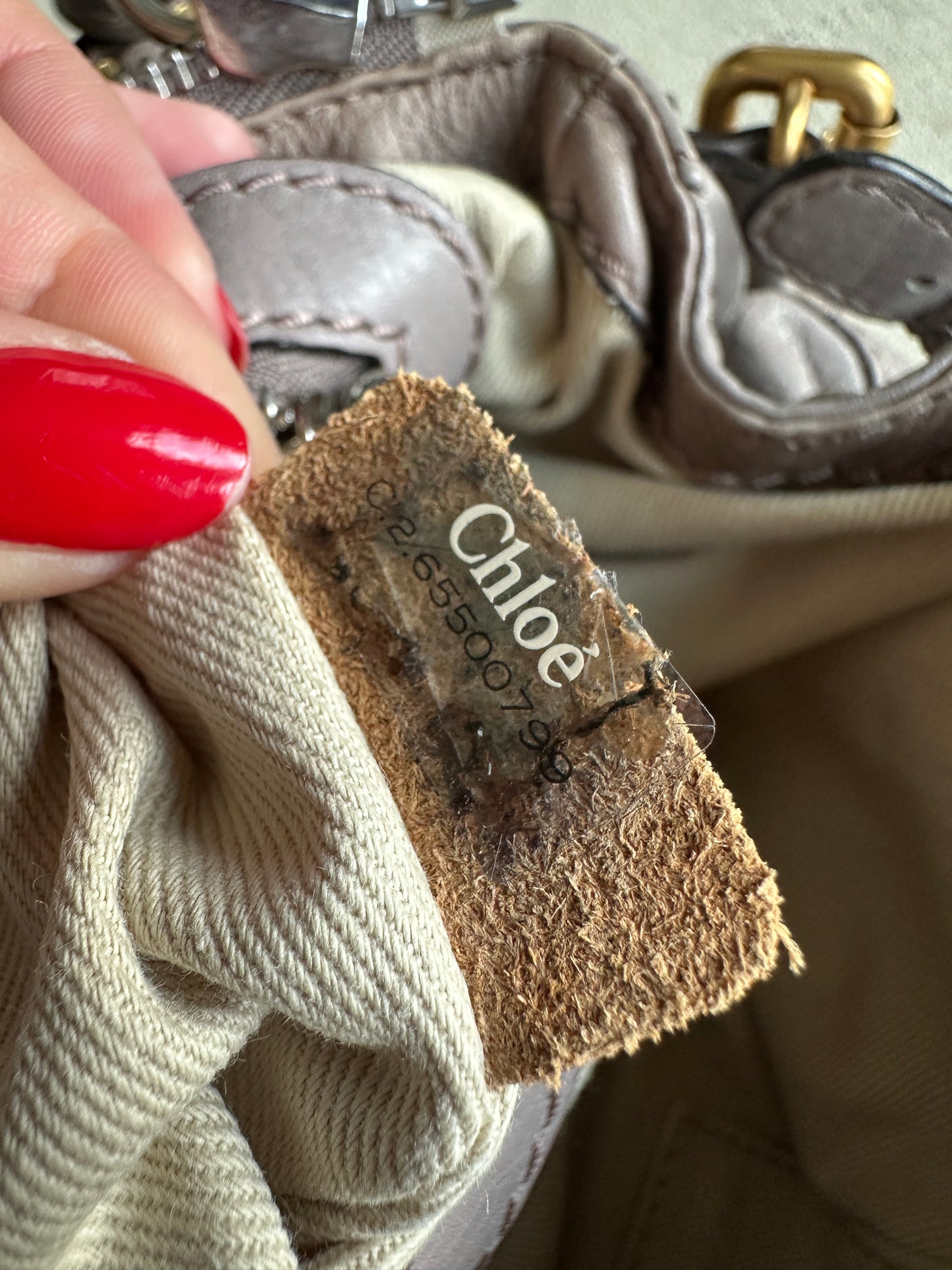 Vintage Grey Mini Chloé Paddington Shoulder Bag