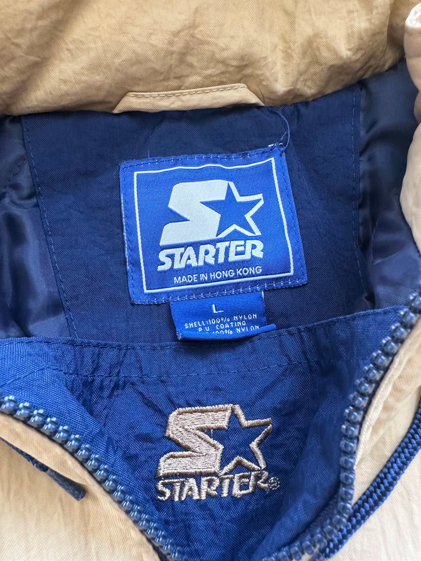 Vintage Notre Dame Starter Puffer - L