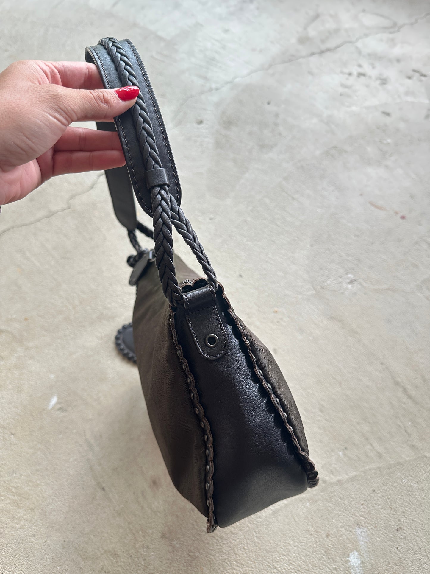 Vintage Dior Brown Shoulder Bag