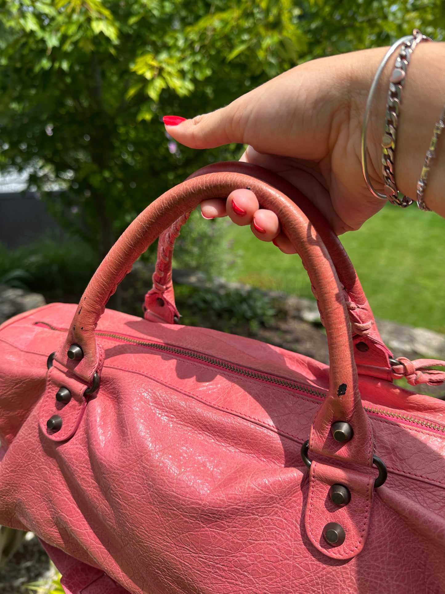 Vintage Balenciaga Pink Twiggy Bag